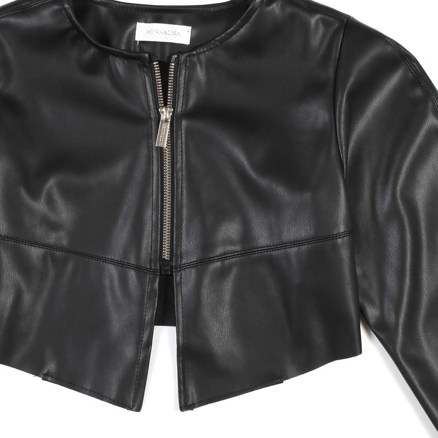 BOLERO NERO SPALMATO BAMBINA E RAGAZZA - annameglio.com abbigliamento moda