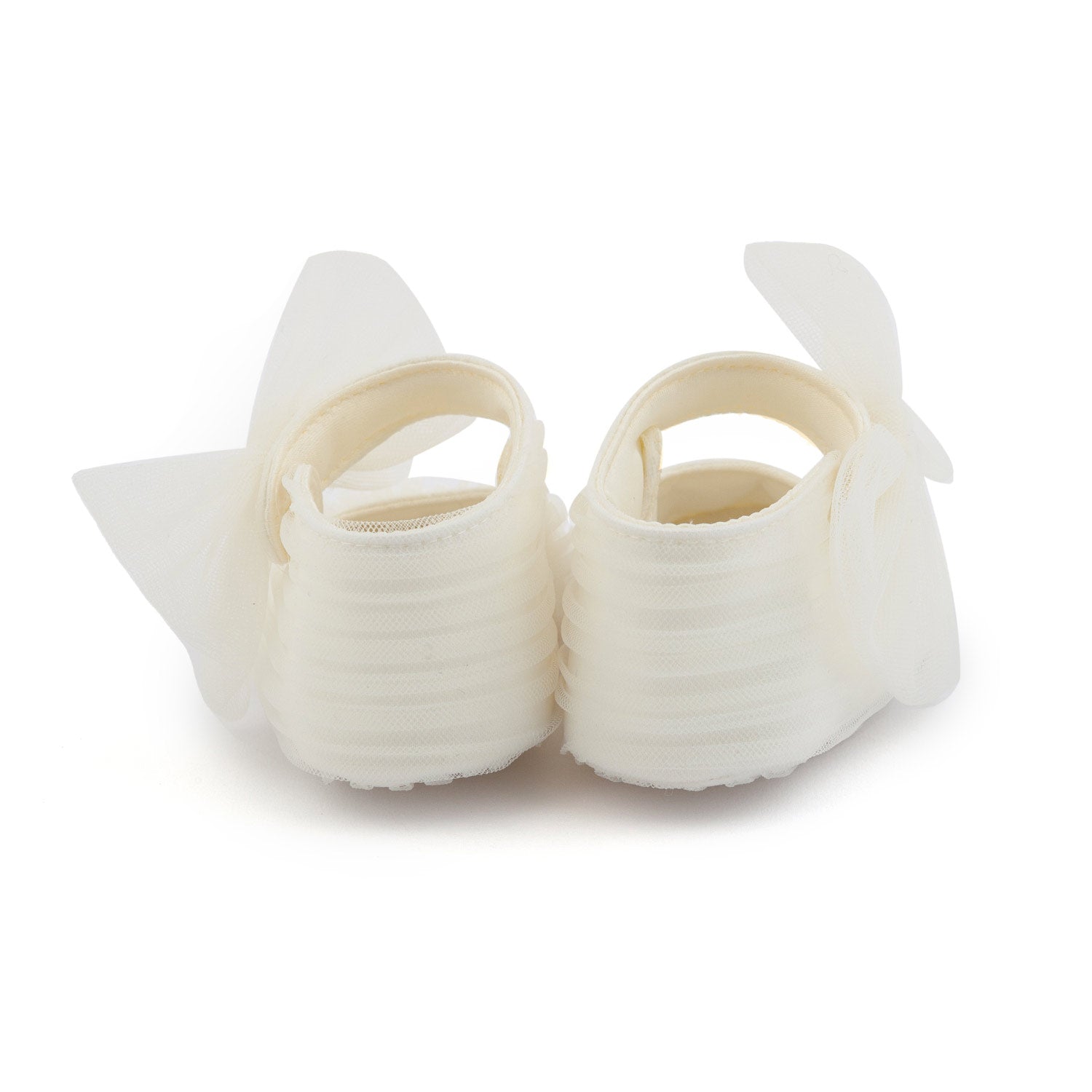 SCARPINA BIANCO PANNA IN TULLE BIMBA - annameglio.com abbigliamento moda