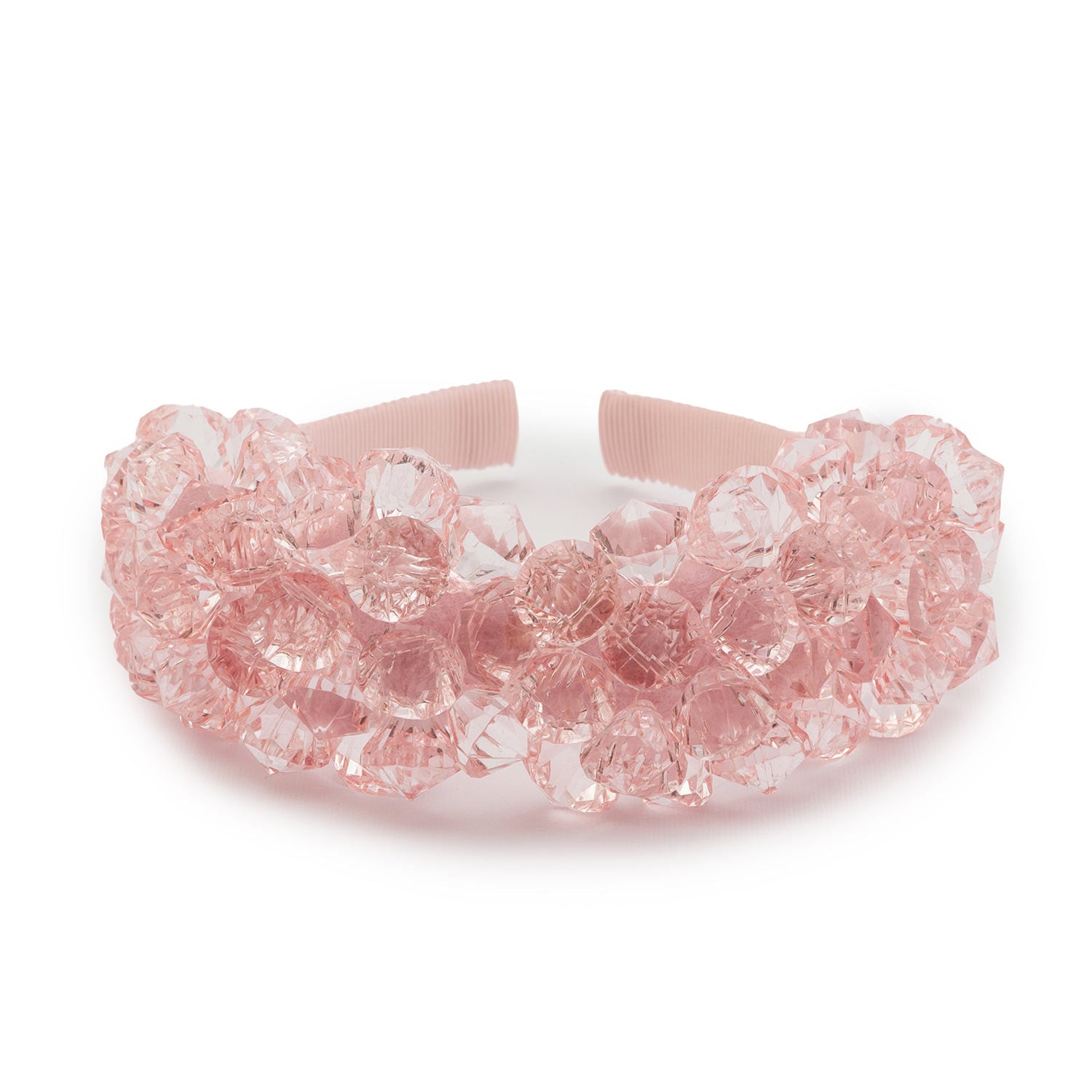 CERCHIETTO ROSA CON CASTONI E PERLE BAMBINA - annameglio.com abbigliamento moda