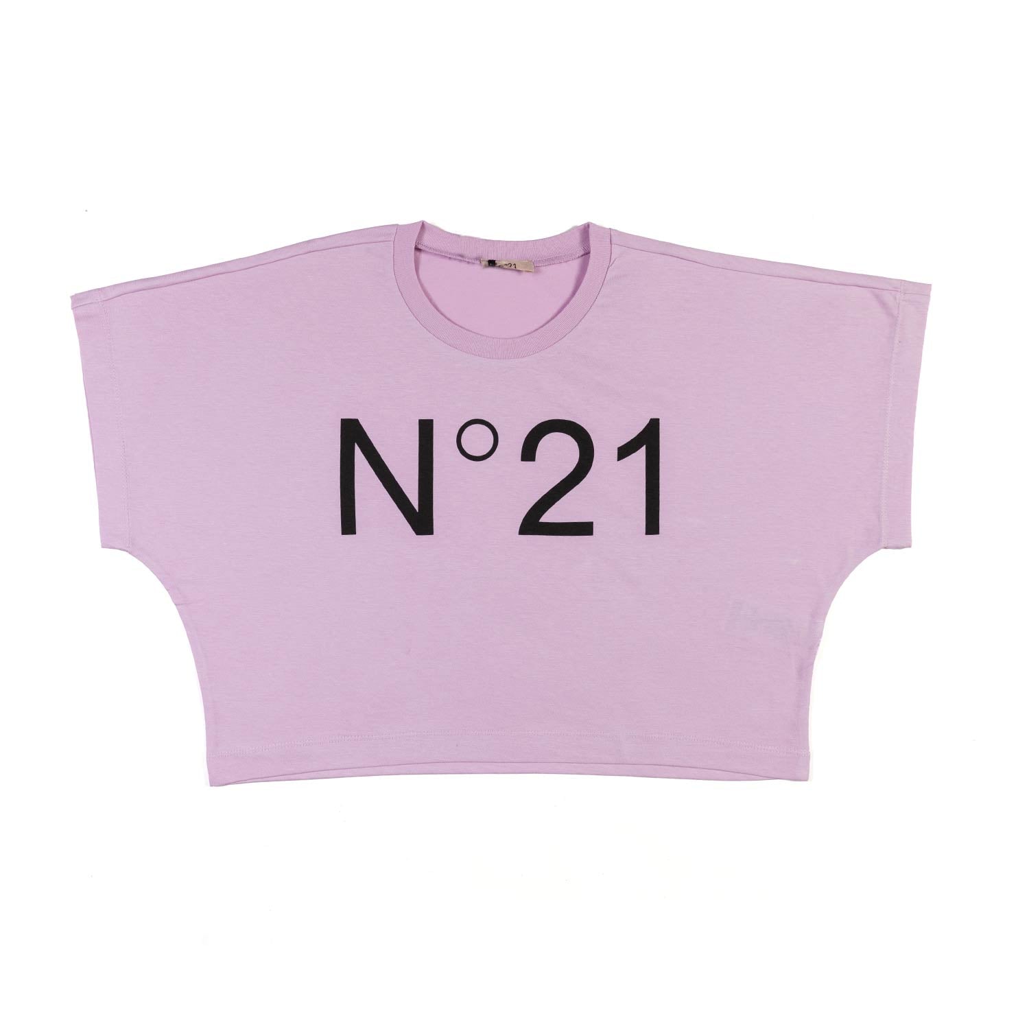T-SHIRT N21 CROPPED GLICINE BAMBINA - annameglio.com abbigliamento moda