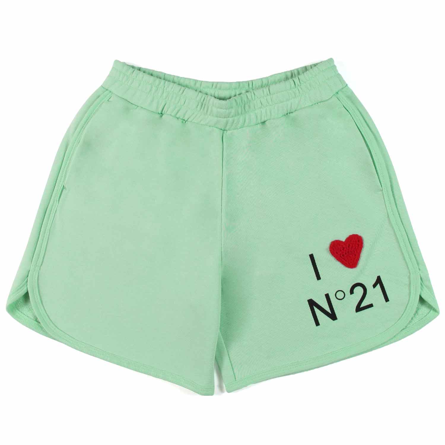 Shorts verde menta girl - annameglio.com abbigliamento moda