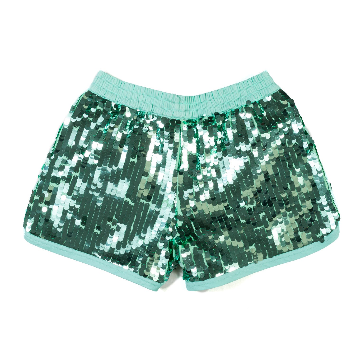 Shorts bambina Verde con paillettes - annameglio.com abbigliamento moda