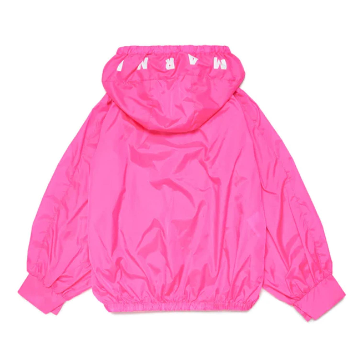 GIACCA IMPERMEABILE ROSA FLUO CON CAPPUCCIO - annameglio.com abbigliamento moda