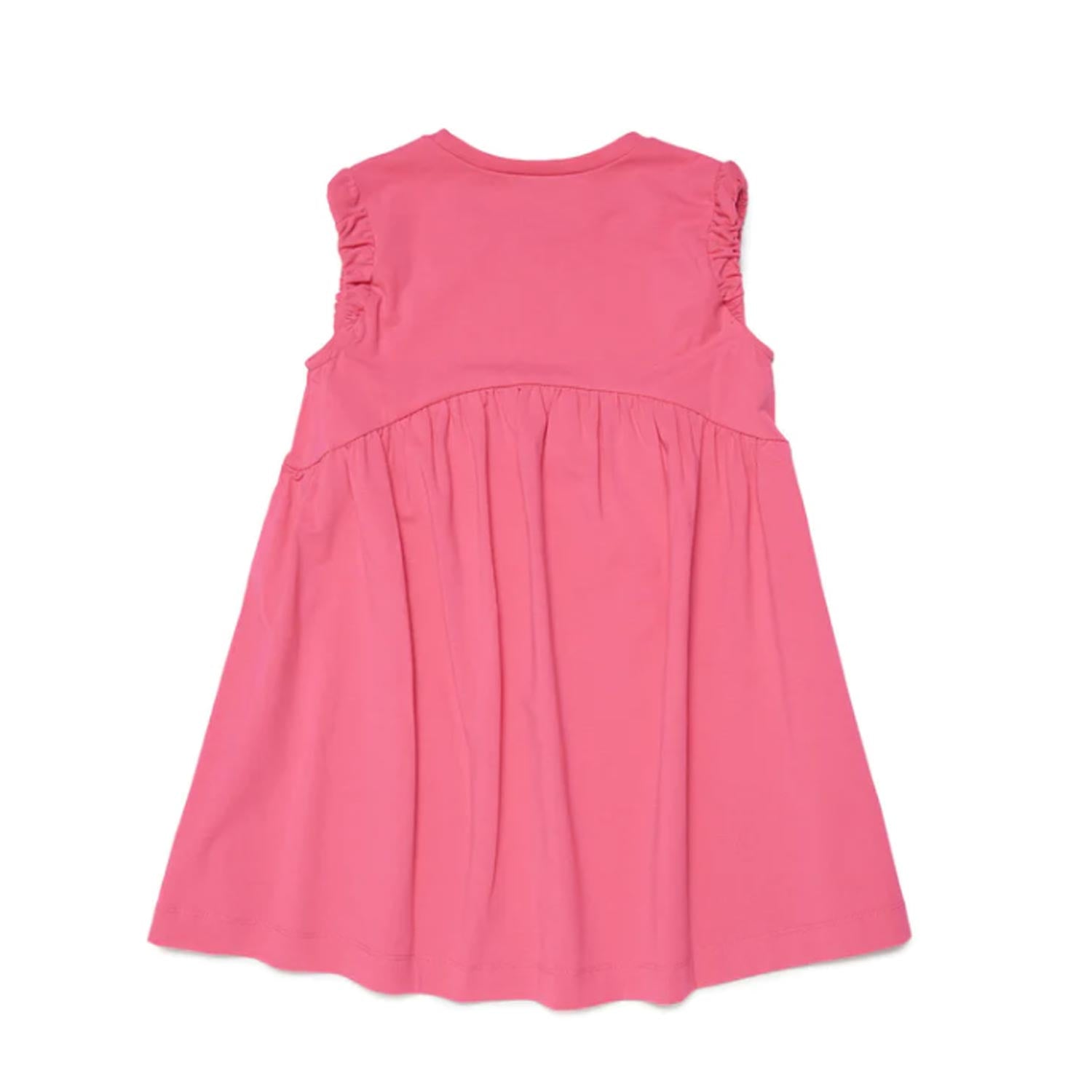 PINK DRESS WITH WHITE LOGO - annameglio.com abbigliamento moda