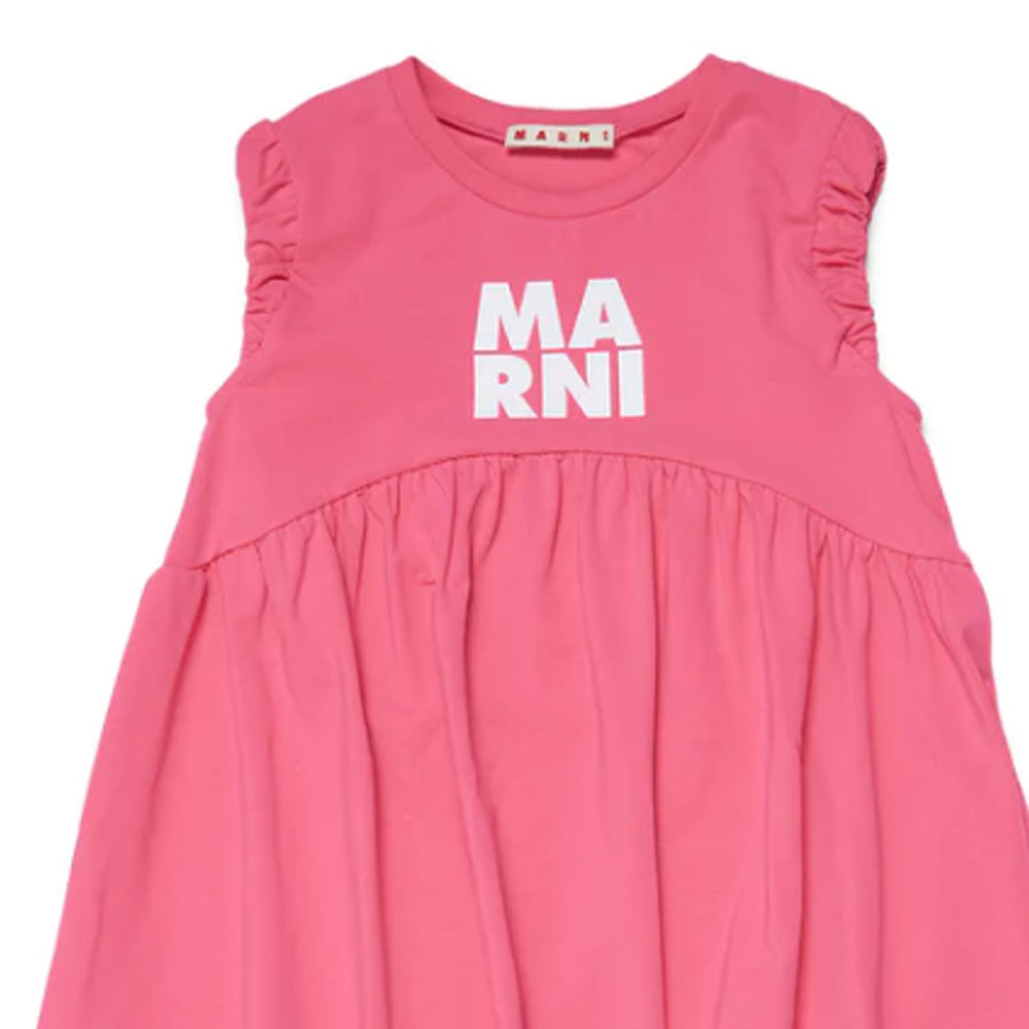 PINK DRESS WITH WHITE LOGO - annameglio.com abbigliamento moda