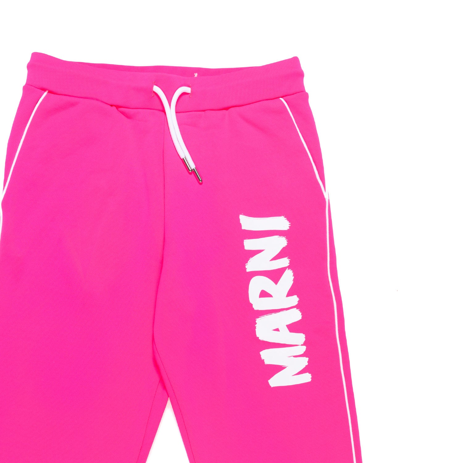 PANTALONE JOGGER ROSA FLUO CON LOGO BAMBINA E TEEN - annameglio.com abbigliamento moda