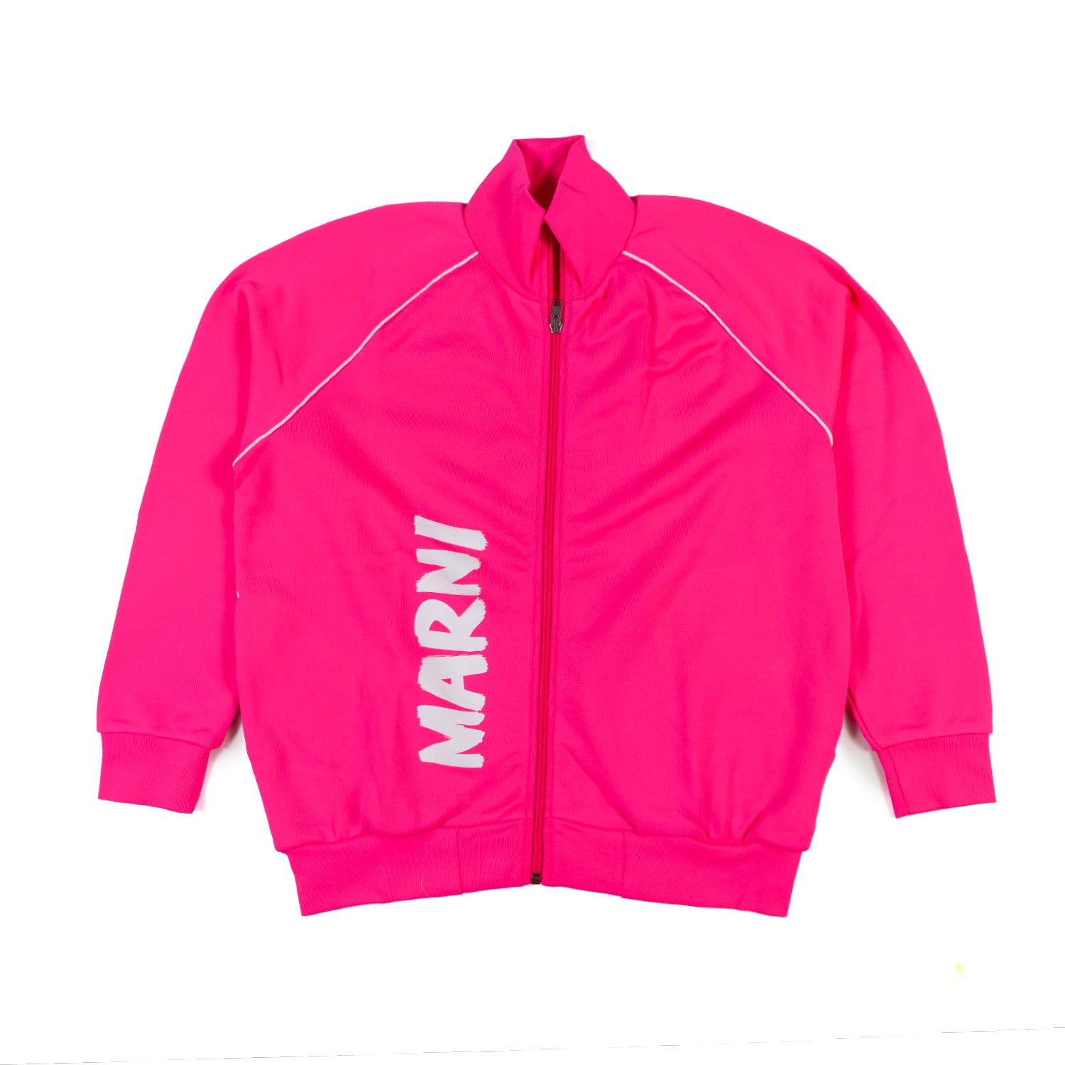 FELPA ROSA FLUO CON ZIP E LOGO BAMBINA TEENAGER - annameglio.com abbigliamento moda