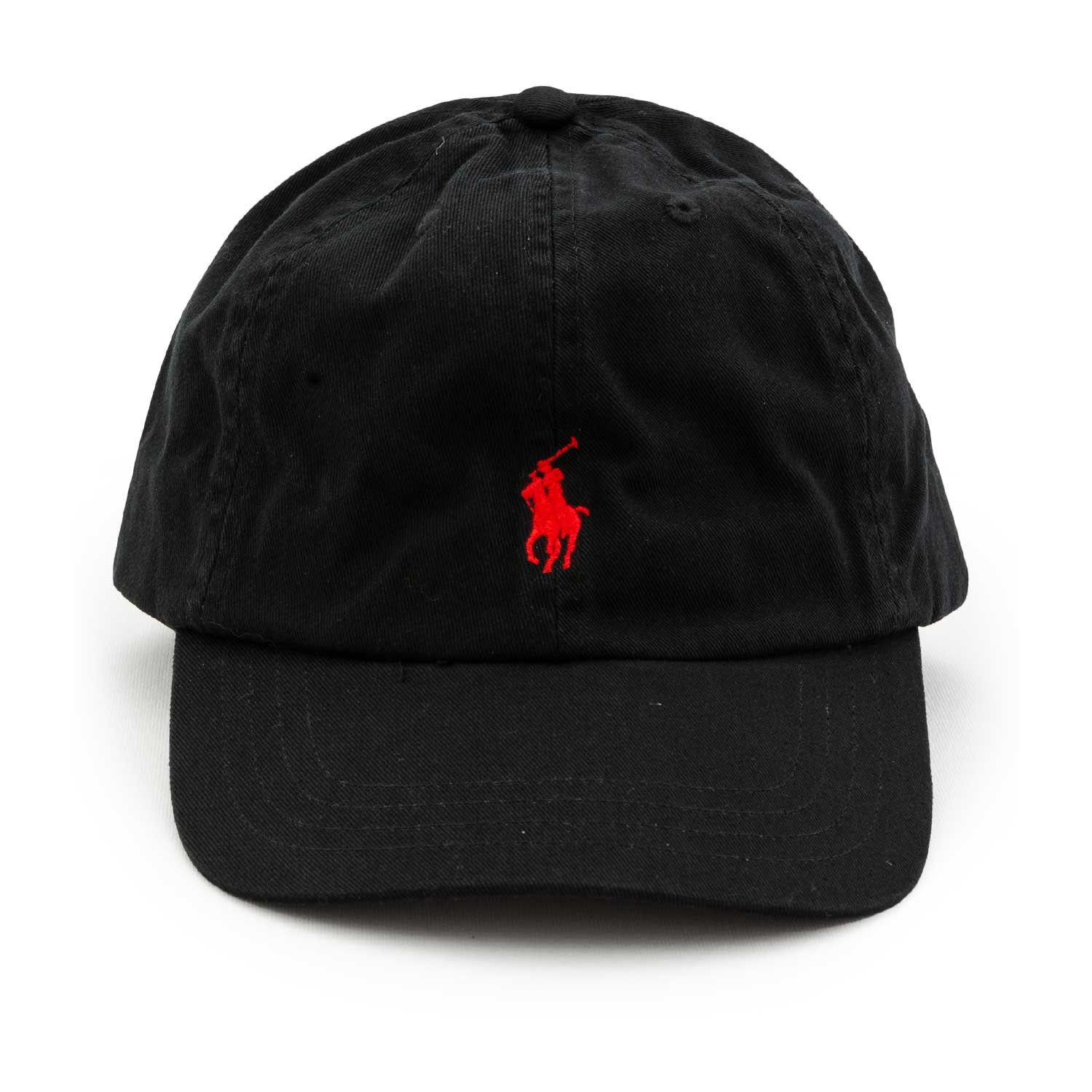 CAPPELLO BASEBALL UNISEX NERO CON PONY ROSSO - annameglio.com abbigliamento moda