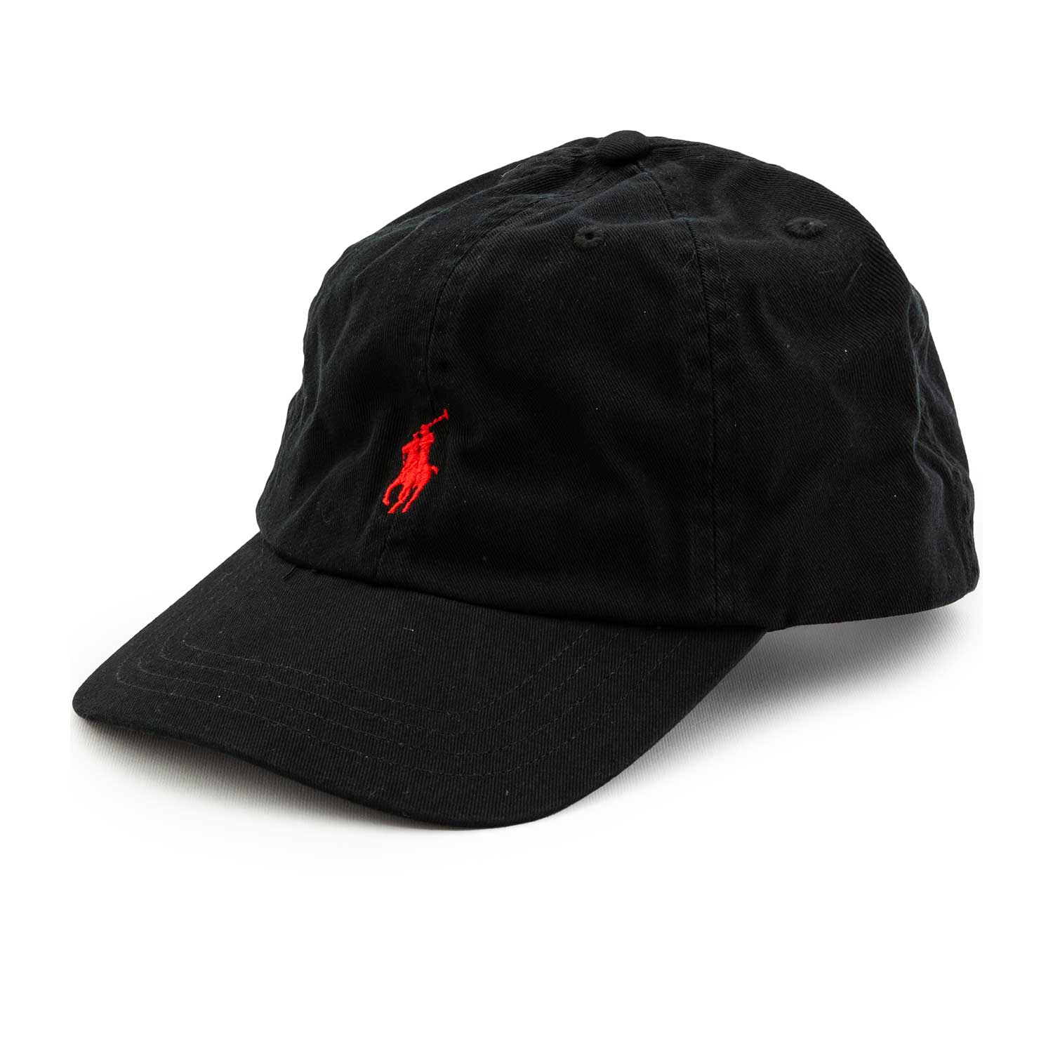 CAPPELLO BASEBALL UNISEX NERO CON PONY ROSSO - annameglio.com abbigliamento moda
