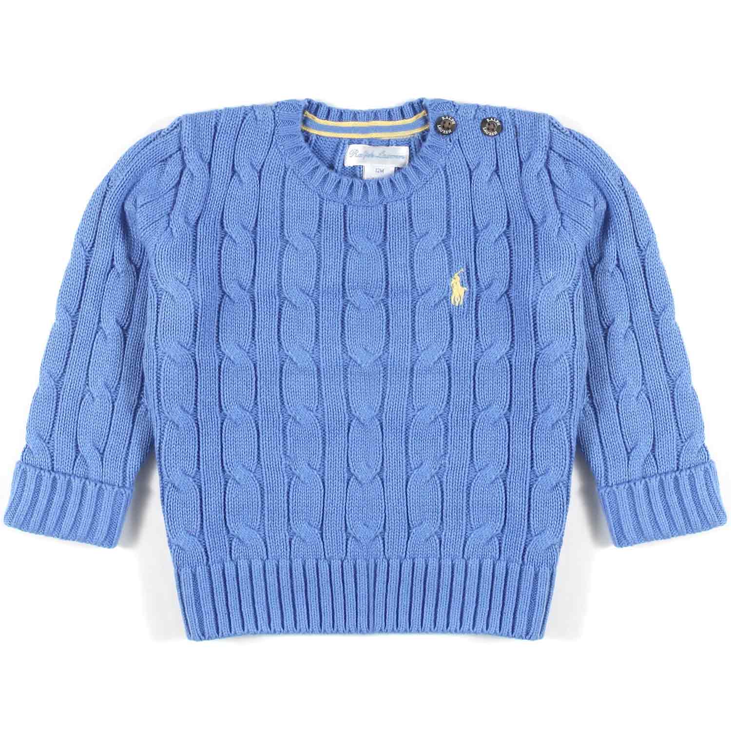 PULLOVER A TRECCE HARBOR BLU BIMBO - annameglio.com abbigliamento moda