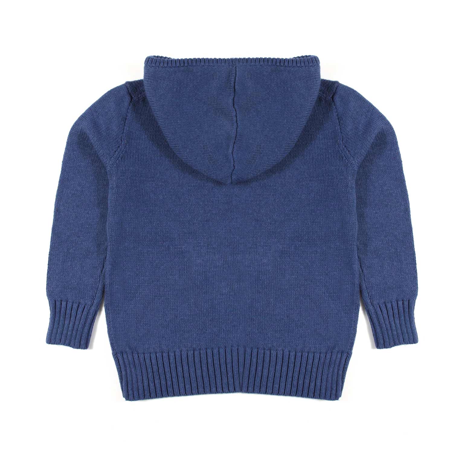 PULLOVER POLO BEAR BLU CON CAPPUCCIO BAMBINO - annameglio.com abbigliamento moda