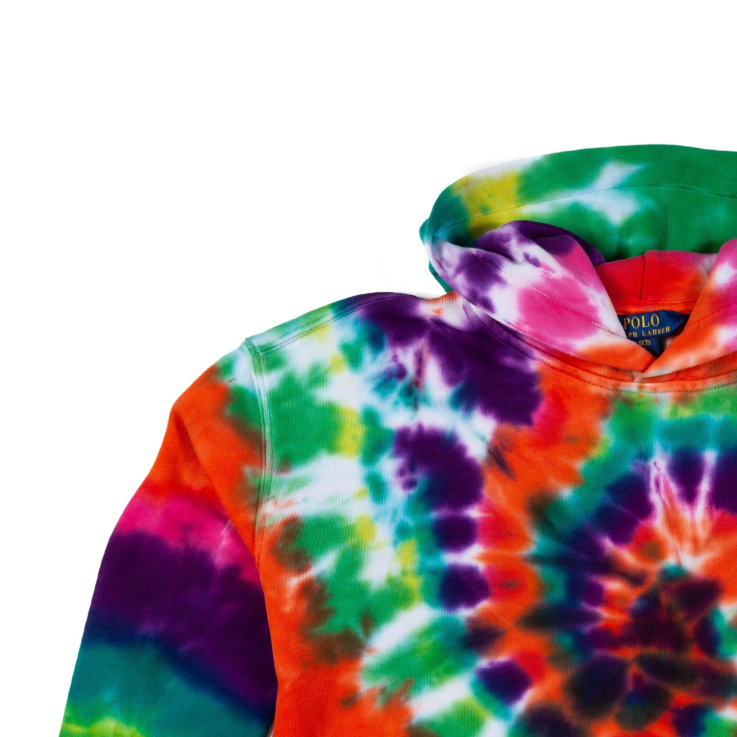 FELPA CROPPED TIE DYE CON CAPPUCCIO BAMBINA E TEEN - annameglio.com abbigliamento moda