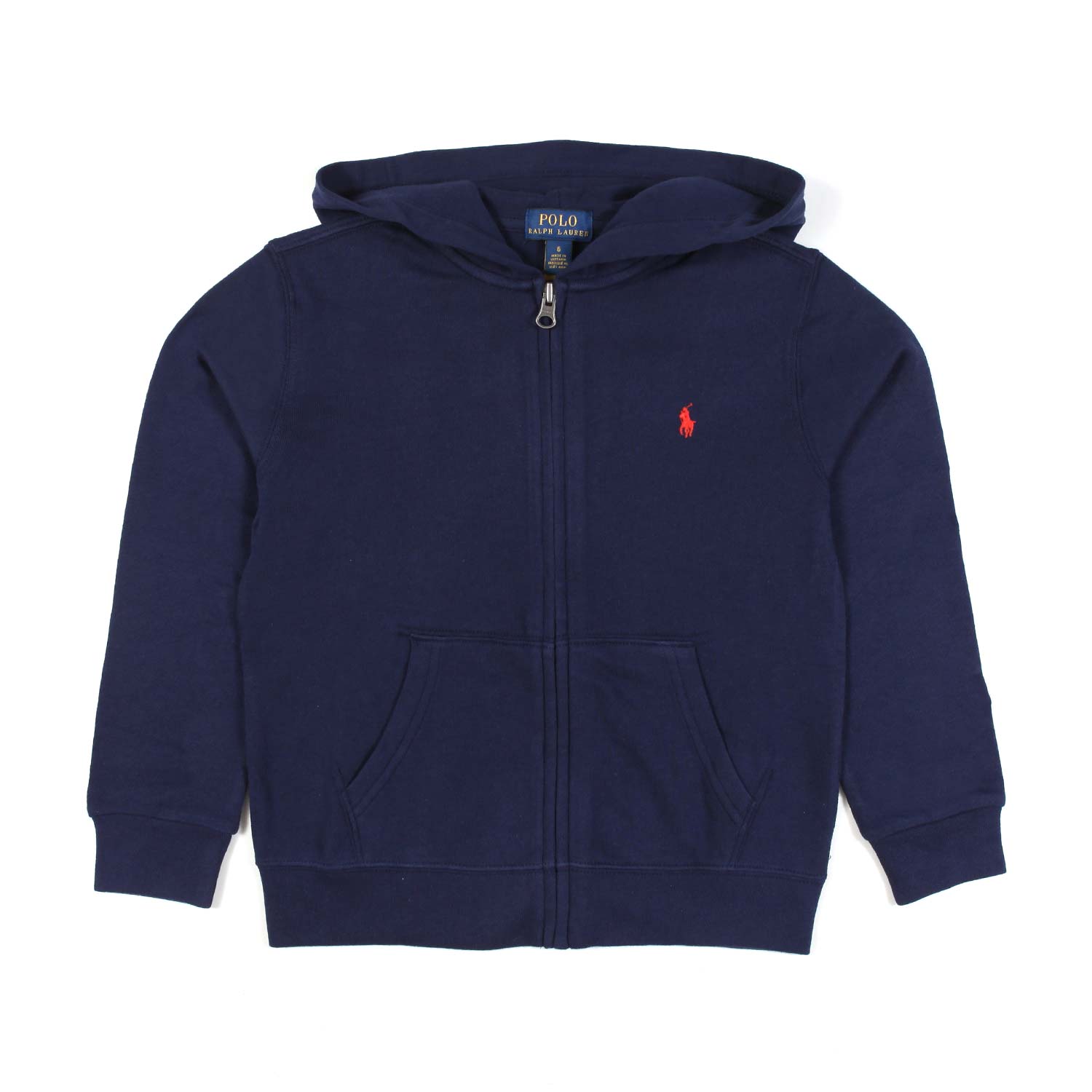 FELPA HOODIE BLU SCURO CON LOGO POLO BAMBINO - annameglio.com abbigliamento moda