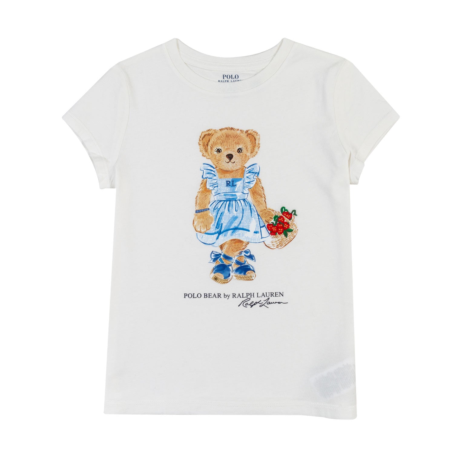 T-SHIRT POLO BEAR BIANCA BAMBINA - annameglio.com abbigliamento moda