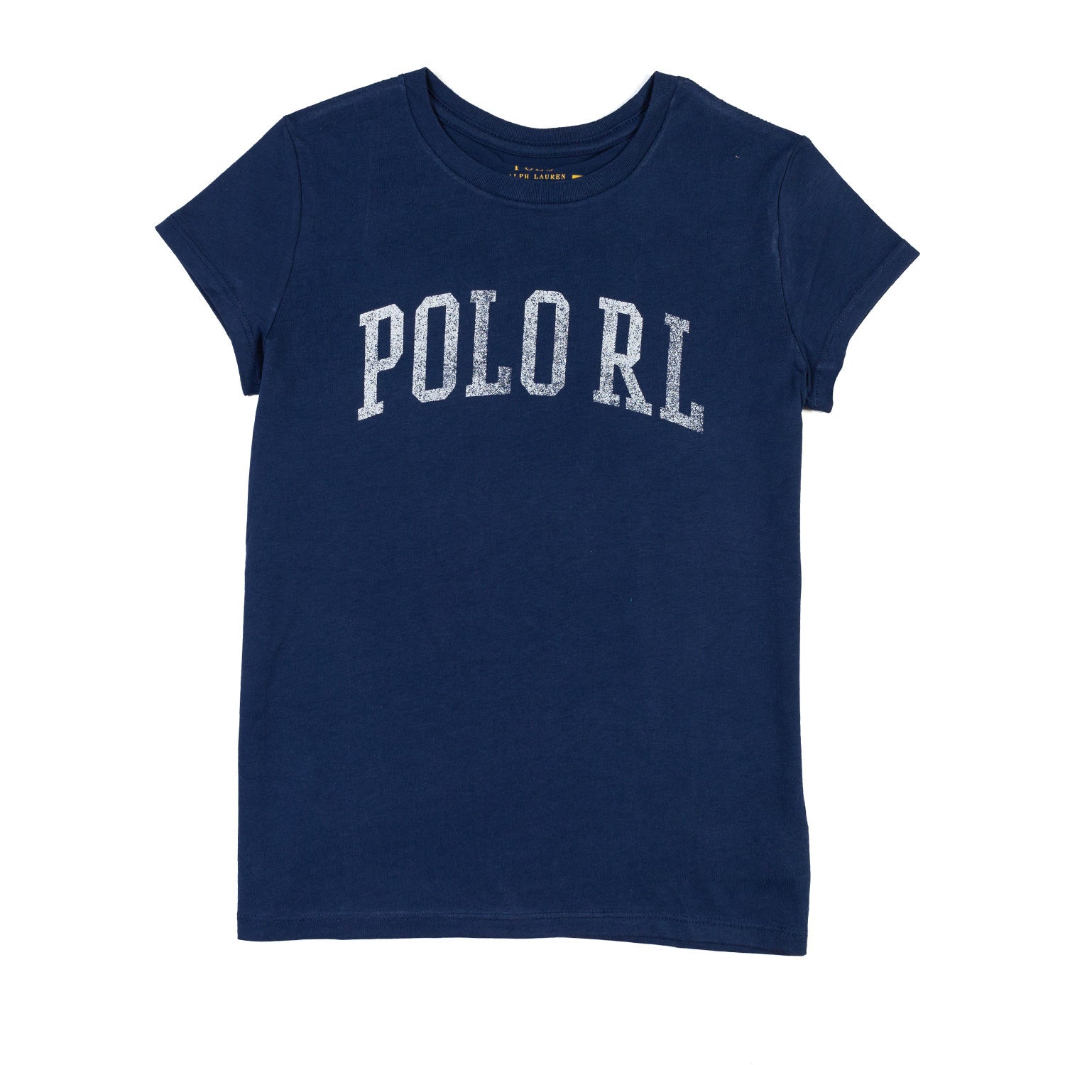 T-SHIRT BLU CON LOGO POLO RL BIANCO - annameglio.com abbigliamento moda