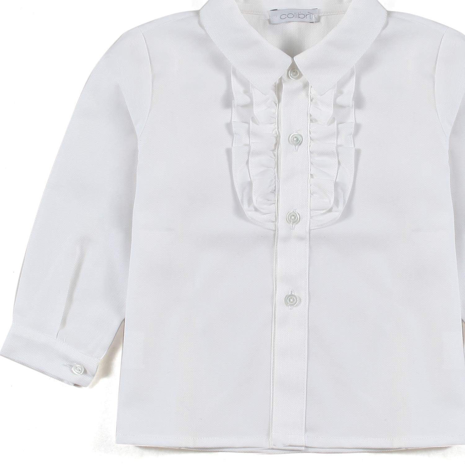 CAMICIA BIANCA CON ROUCHES BIMBA - annameglio.com abbigliamento moda