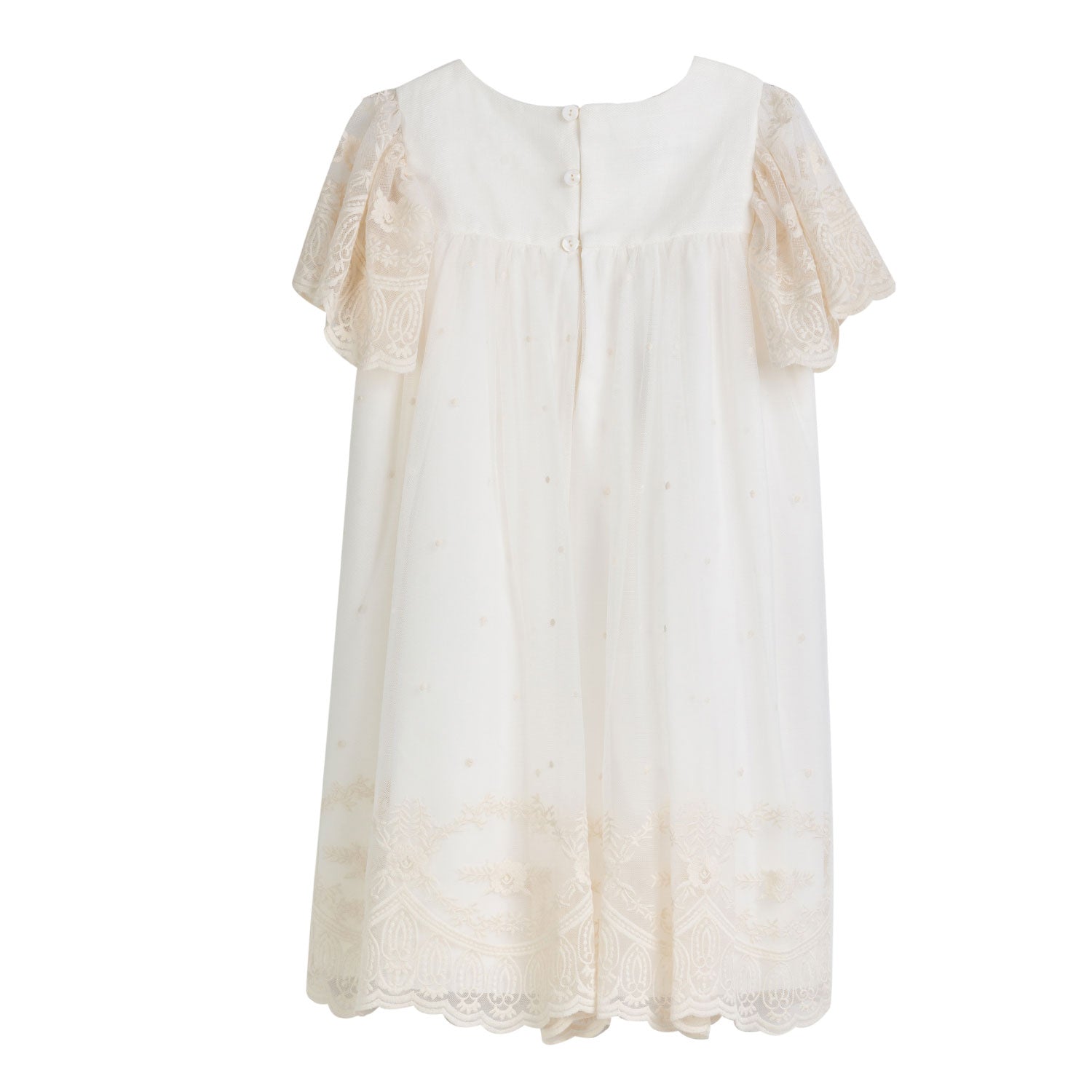 ABITO TUNICA BIANCO NATURALE RICAMATO - annameglio.com abbigliamento moda