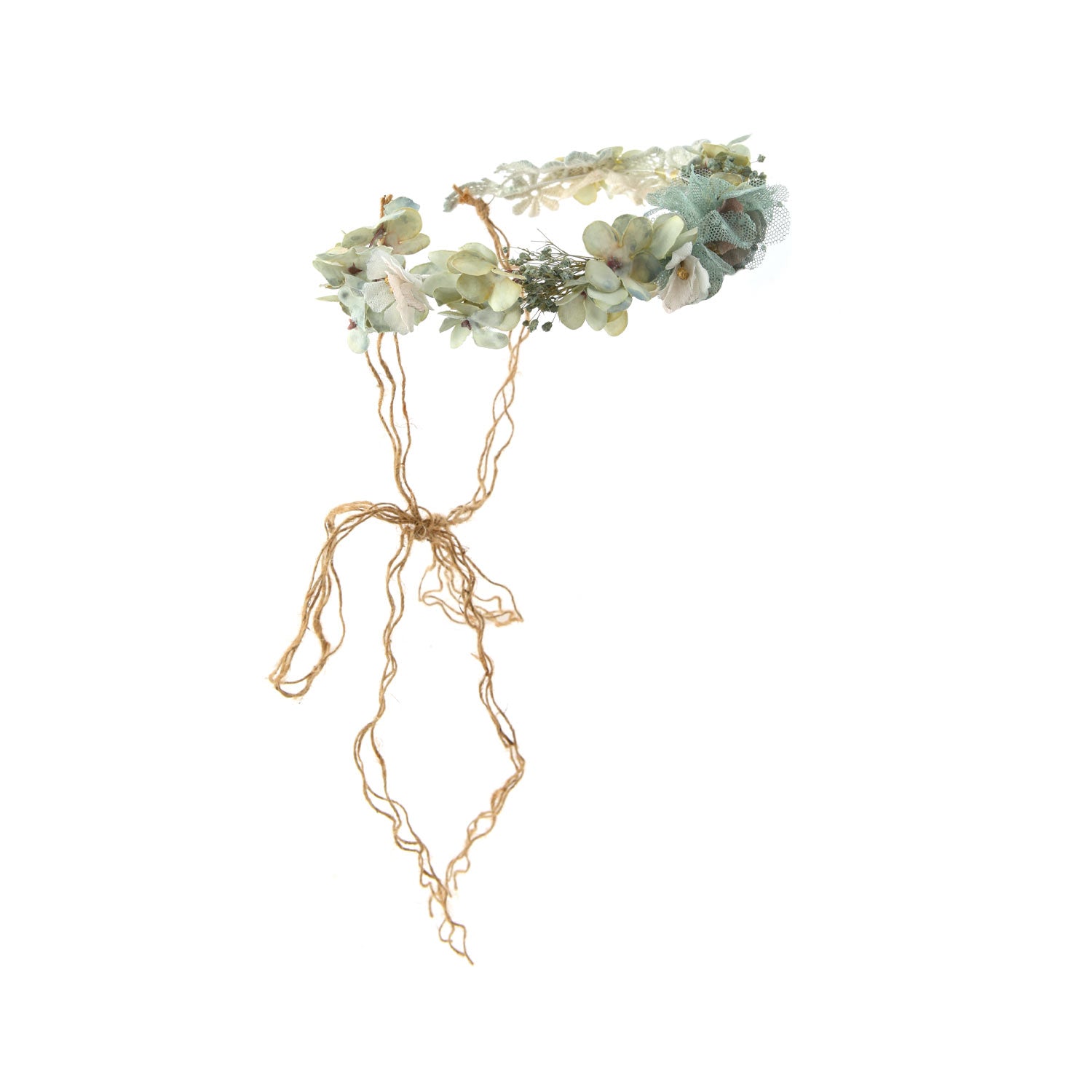 CORONCINA FLOREALE ACQUAMARINA BAMBINA E TEEN - annameglio.com abbigliamento moda