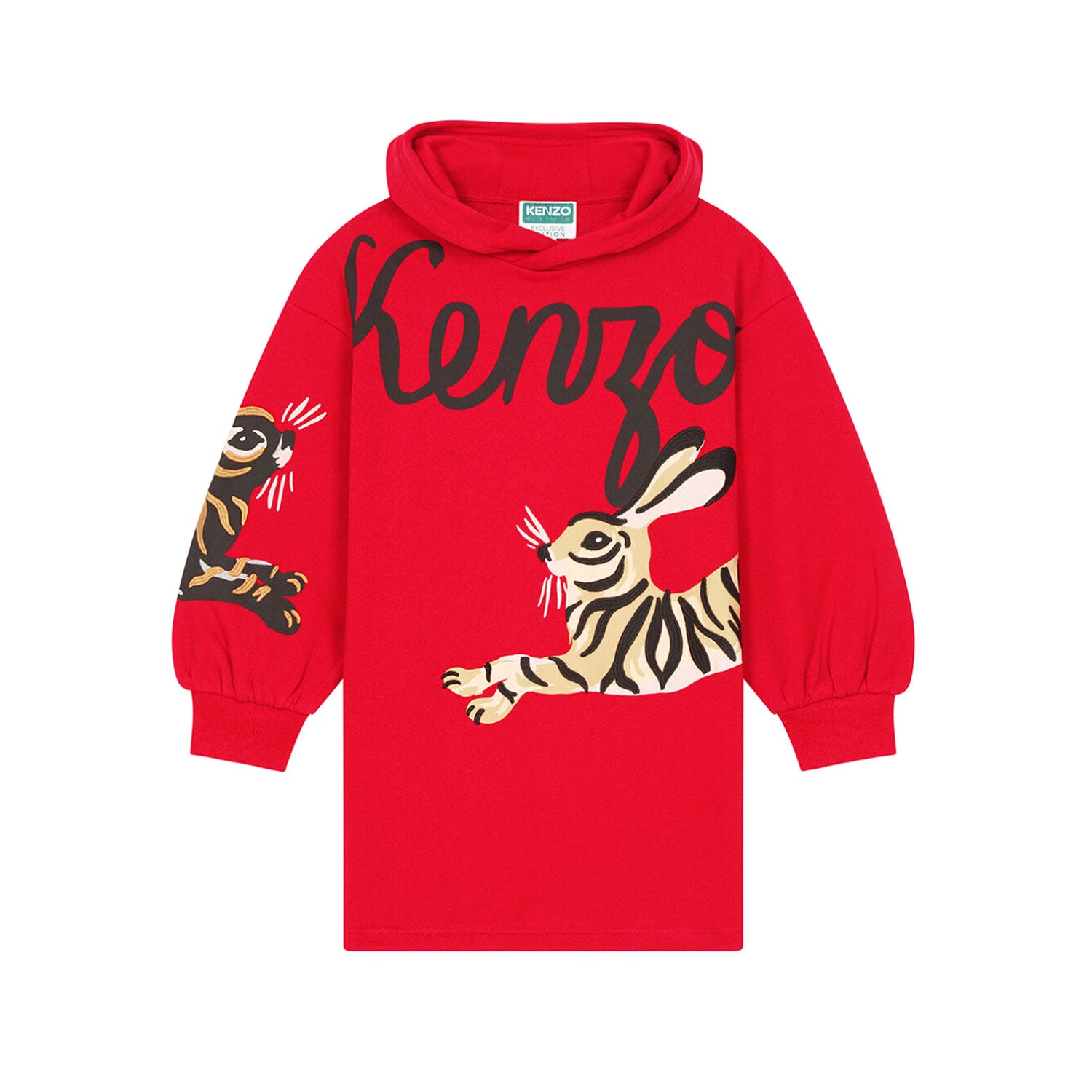 ABITO FELPA ROSSO CON CAPPUCCIO BAMBINA - annameglio.com abbigliamento moda