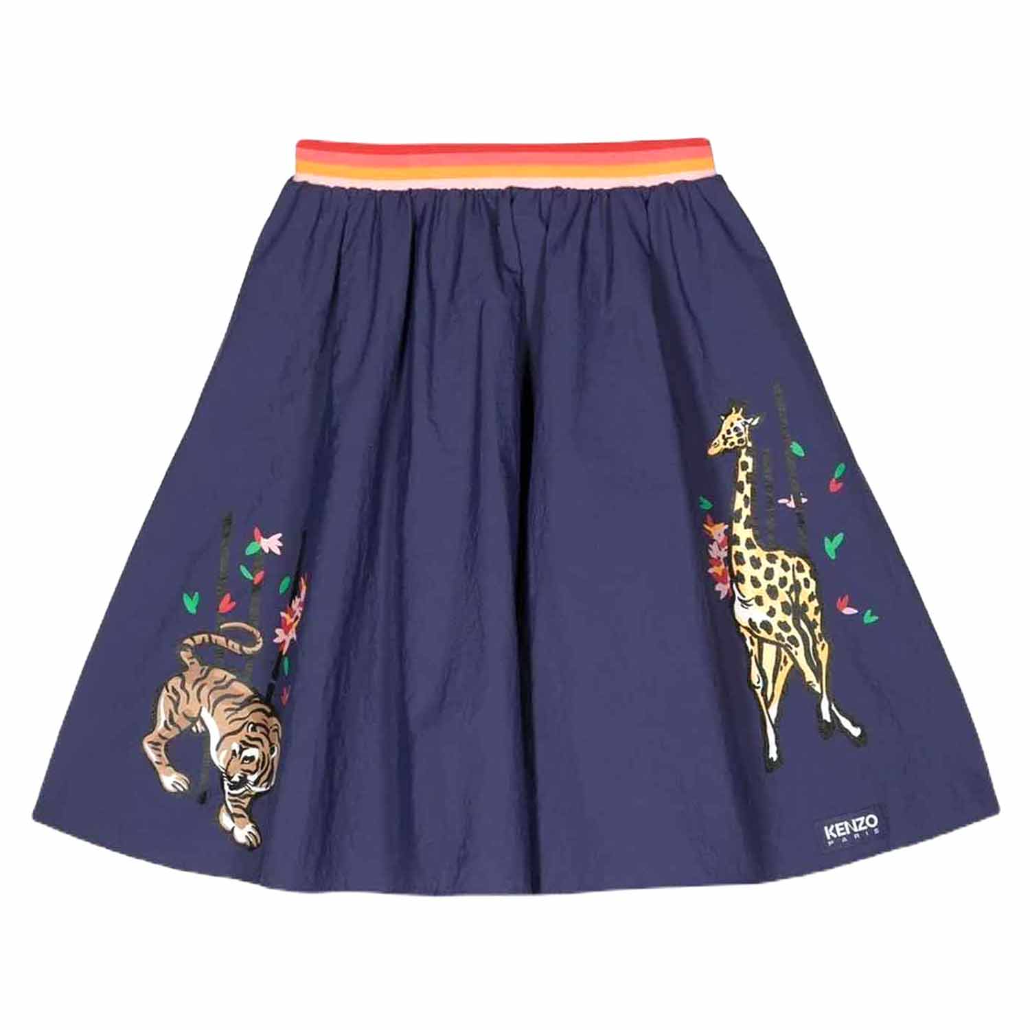 GONNA CRINKLE BLU E MULTICOLOR BAMBINA E TEENAGER - annameglio.com abbigliamento moda