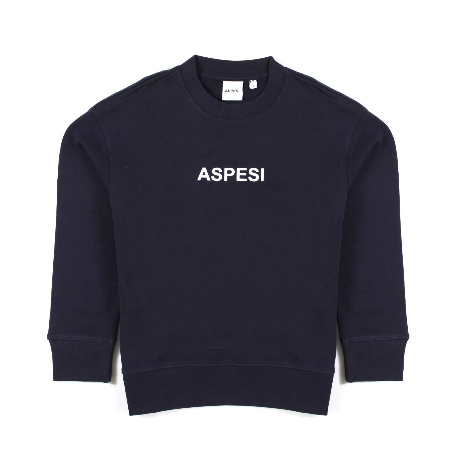 FELPA UNISEX BLU NAVY CON LOGO BIANCO - annameglio.com abbigliamento moda