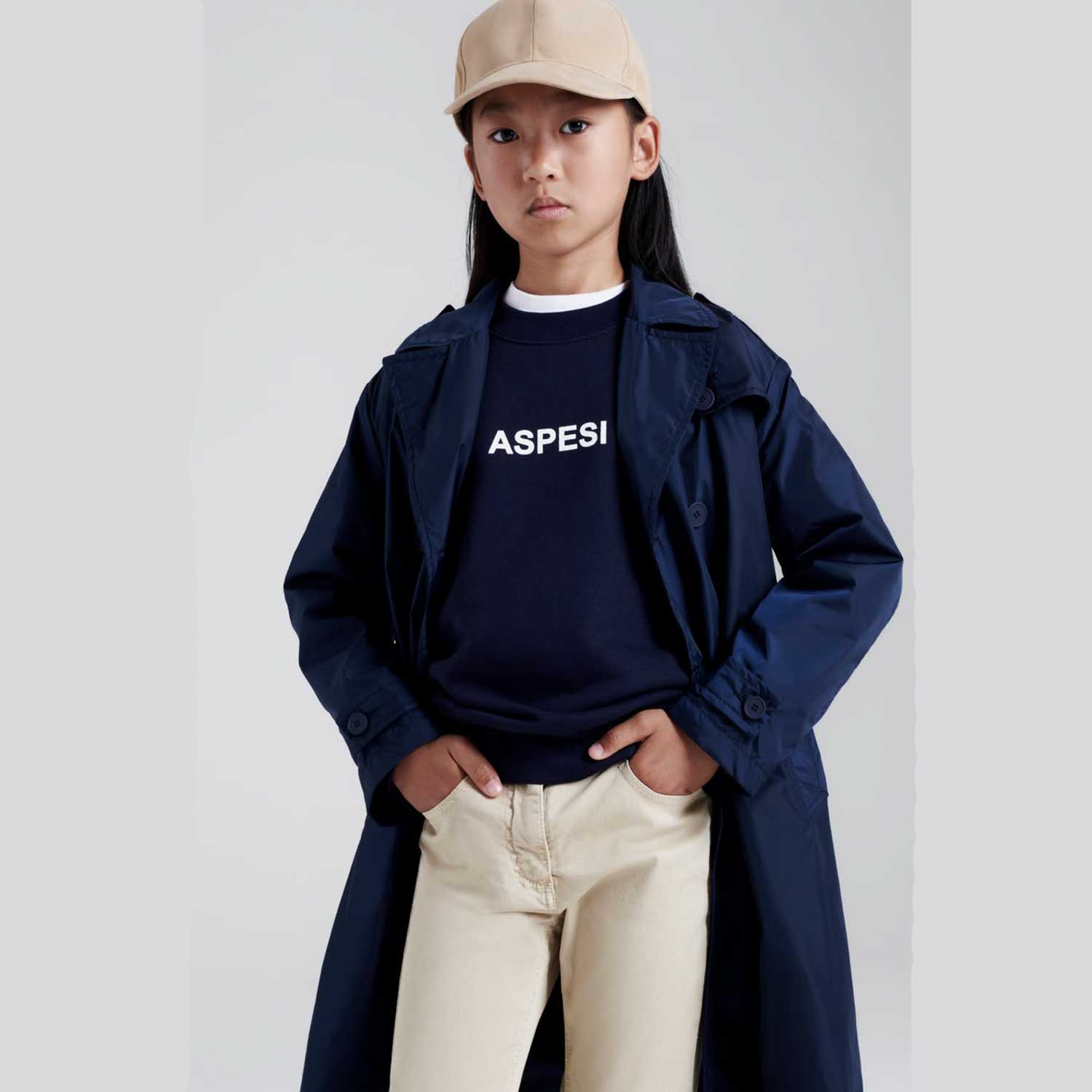 FELPA UNISEX BLU NAVY CON LOGO BIANCO - annameglio.com abbigliamento moda