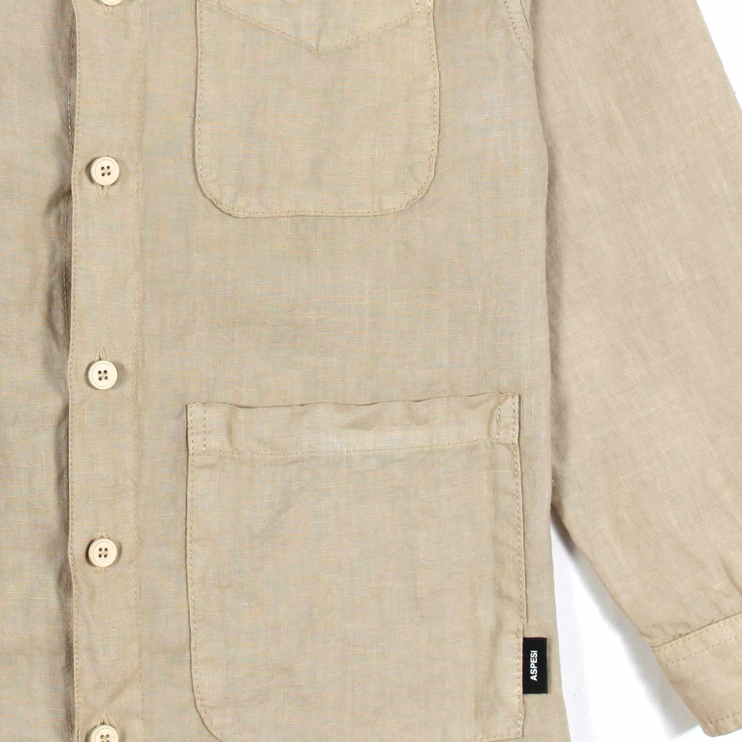 GIACCA A CAMICIA LINO BEIGE BAMBINO E TEENAGER - annameglio.com abbigliamento moda