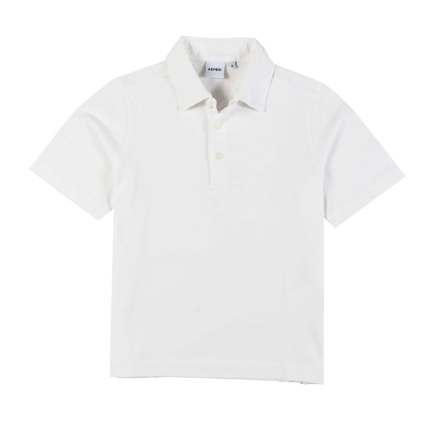 POLO BIANCA IN JERSEY BAMBINO E TEENAGER - annameglio.com abbigliamento moda