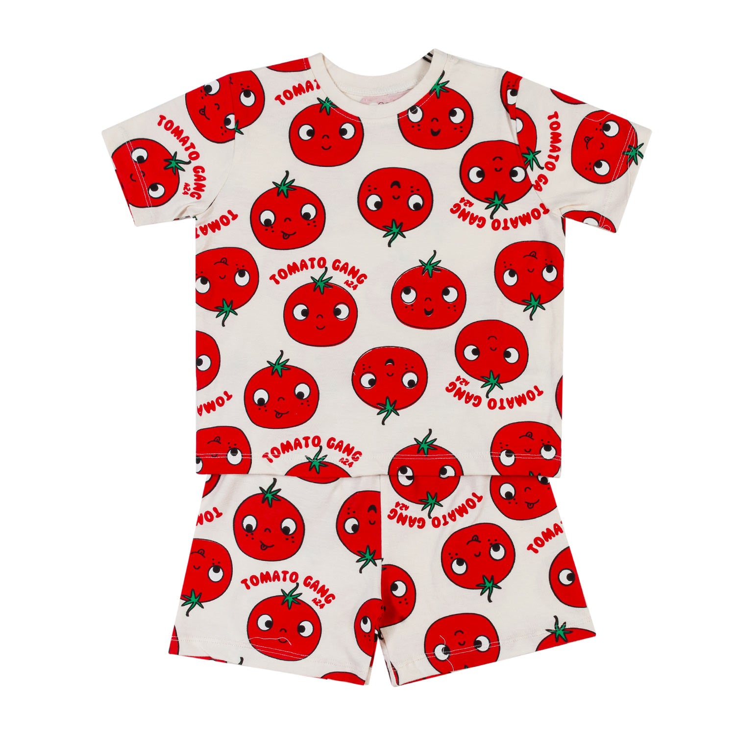PIGIAMA TOMATO GANG CORTO BIMBO E BIMBA - annameglio.com abbigliamento moda
