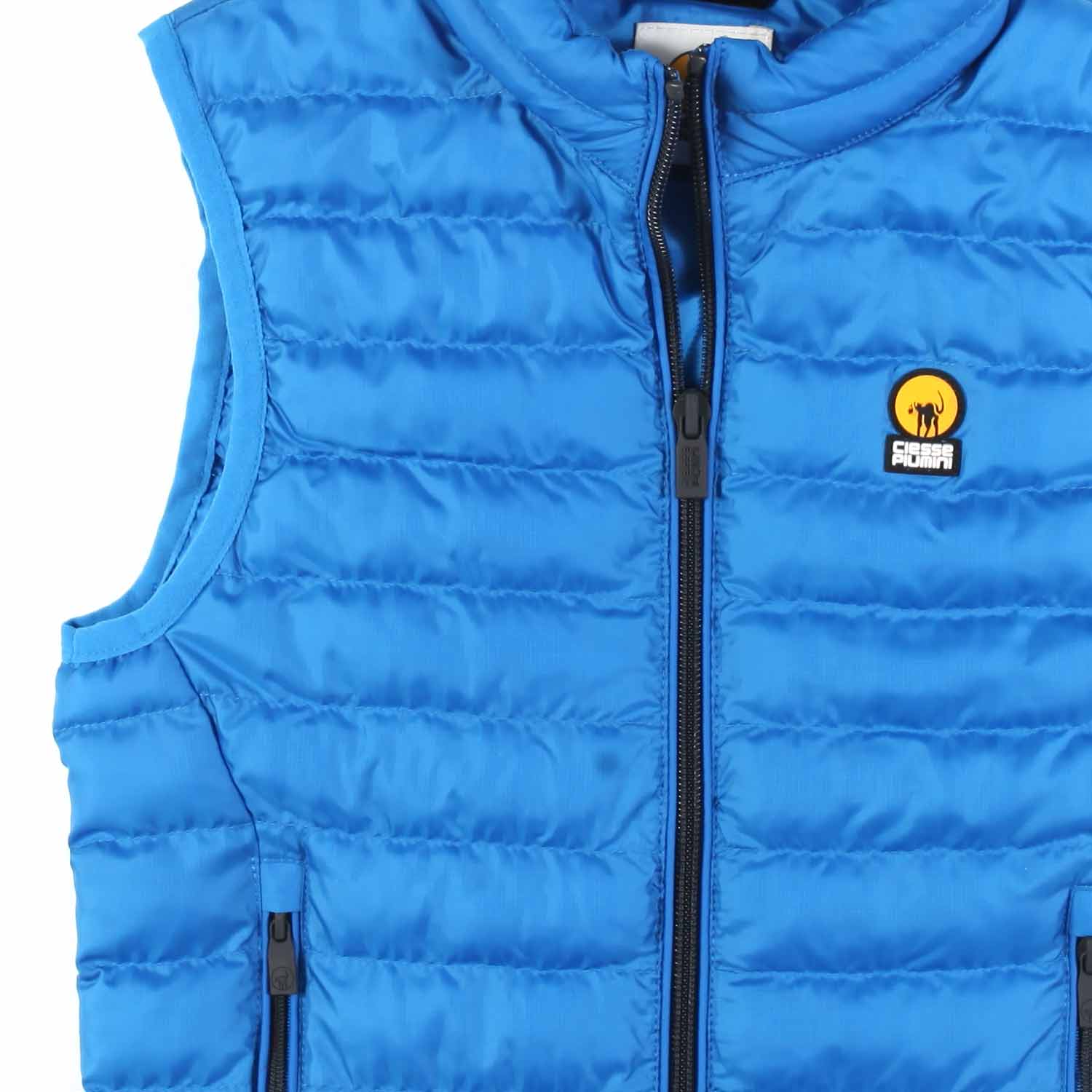 GILET AZZURRO IMBOTTITO BAMBINO E BABY - annameglio.com abbigliamento moda