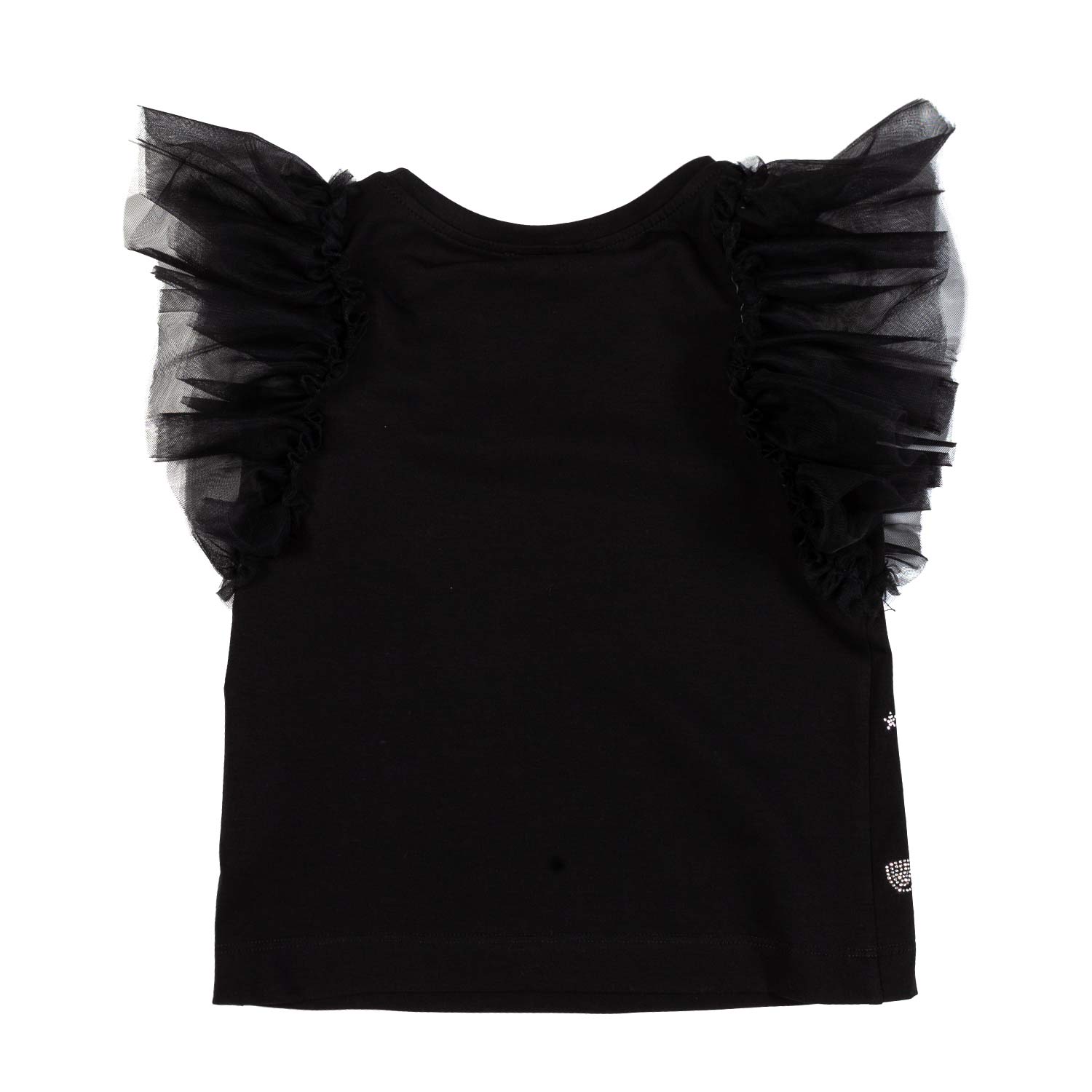 TOP EYE STAR NERO E ARGENTO BAMBINA - annameglio.com abbigliamento moda