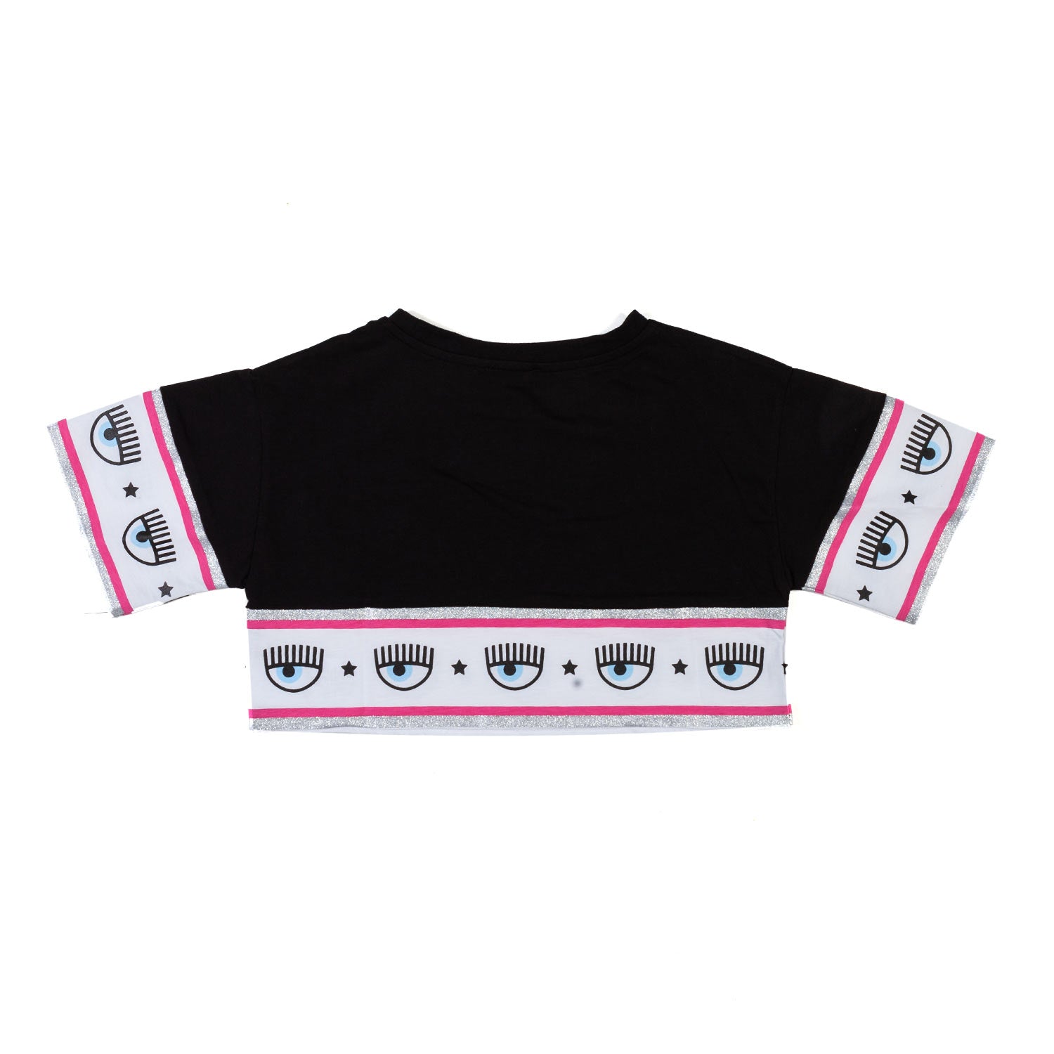 T-Shirt Corta Logomania Nera - annameglio.com abbigliamento moda