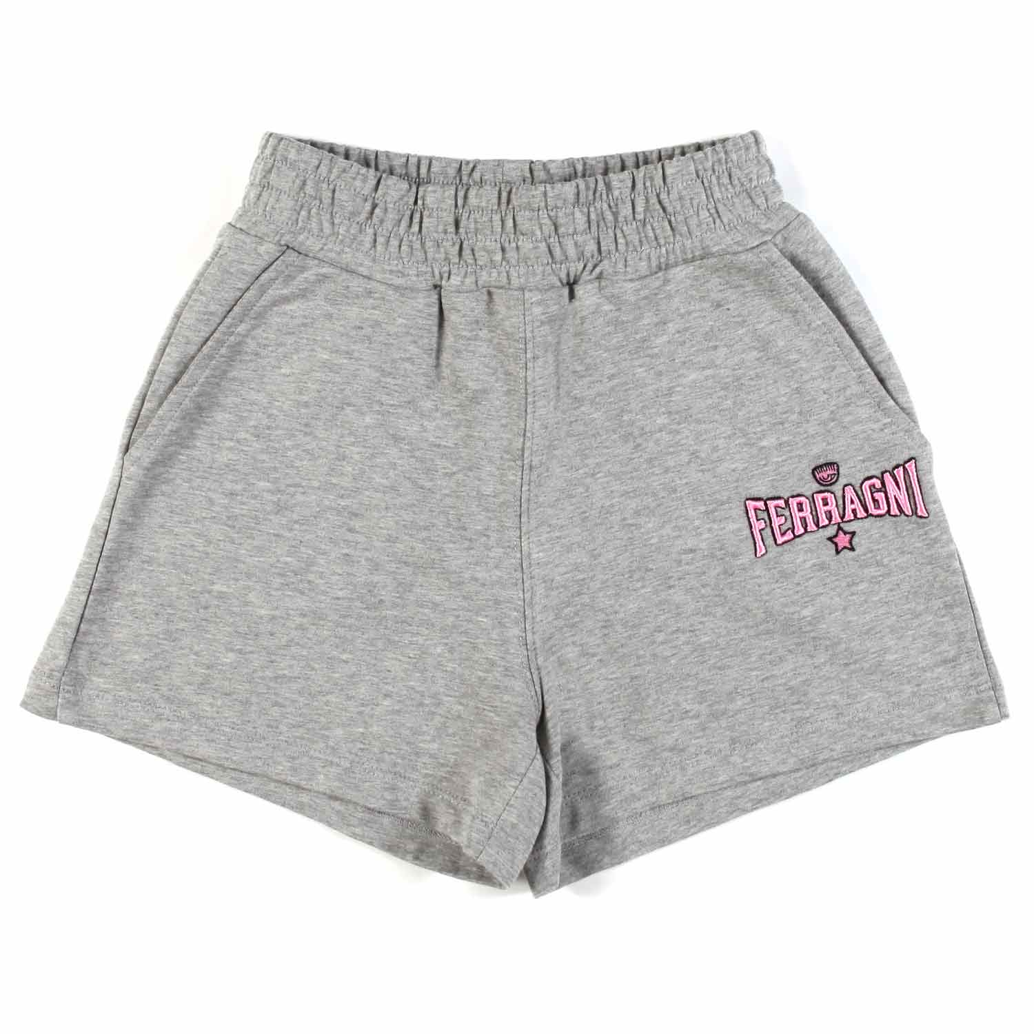 SHORTS EYE STAR JERSEY GRIGIO MELANGE BAMBINA - annameglio.com abbigliamento moda