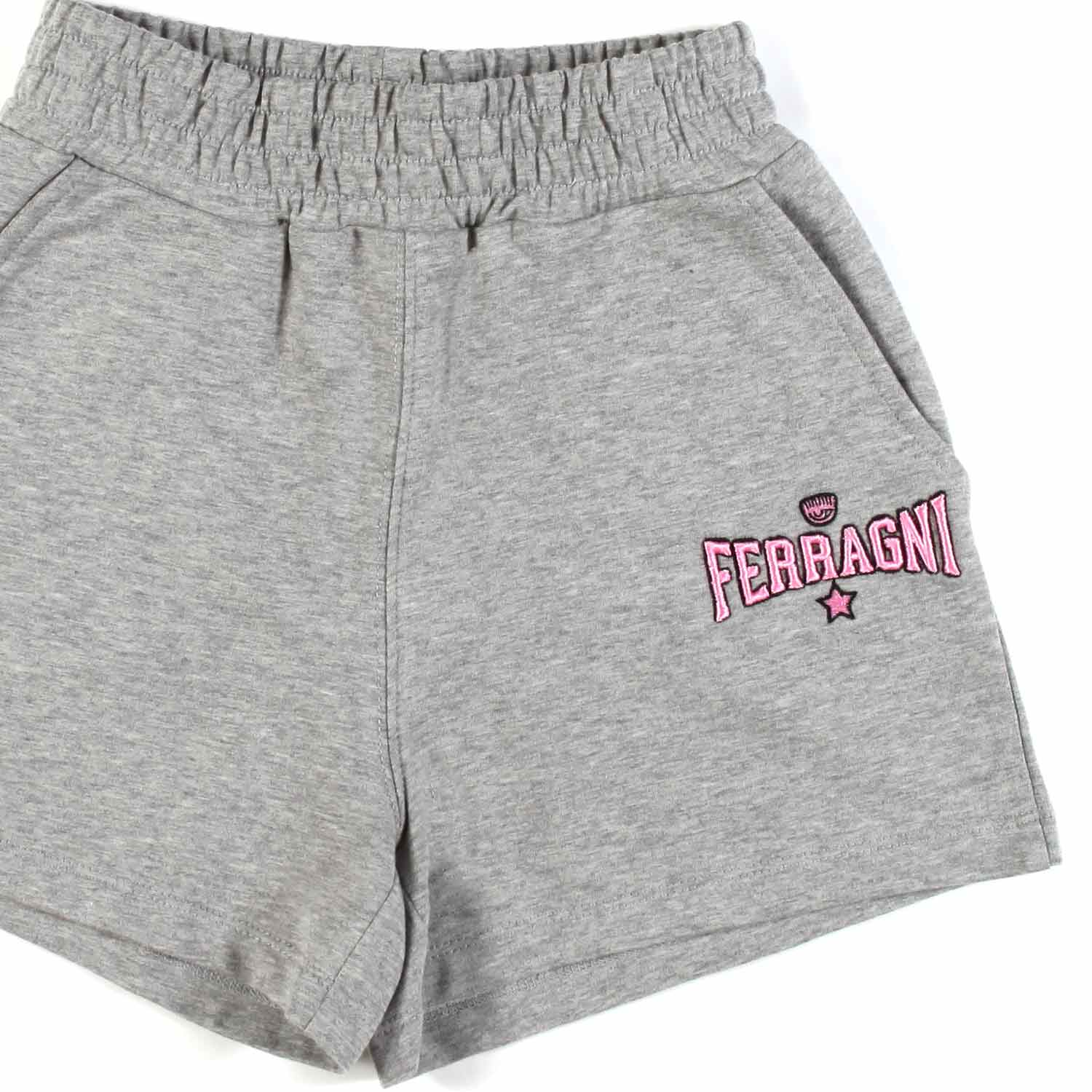 SHORTS EYE STAR JERSEY GRIGIO MELANGE BAMBINA - annameglio.com abbigliamento moda