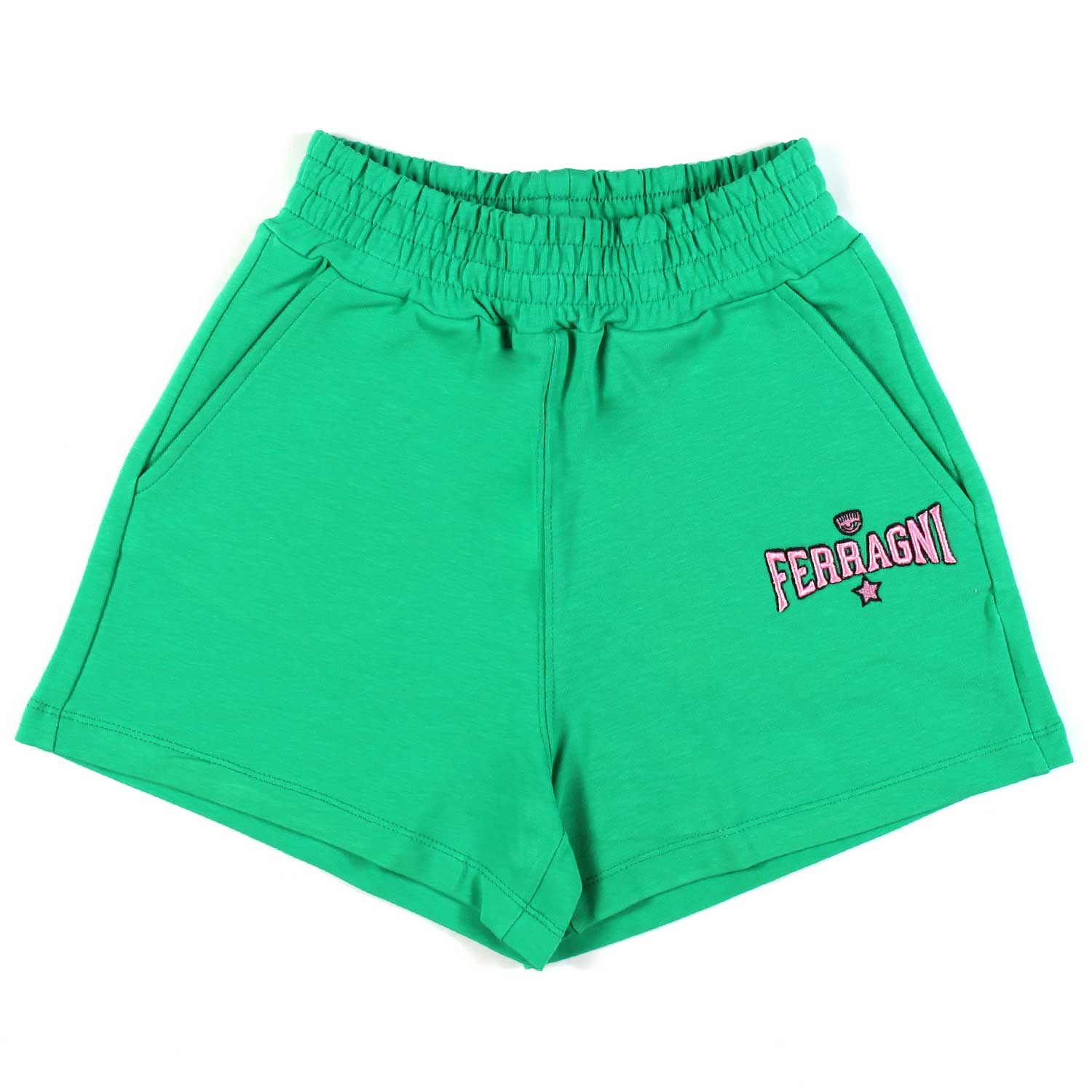 SHORTS EYE STAR JERSEY VERDE BAMBINA - annameglio.com abbigliamento moda
