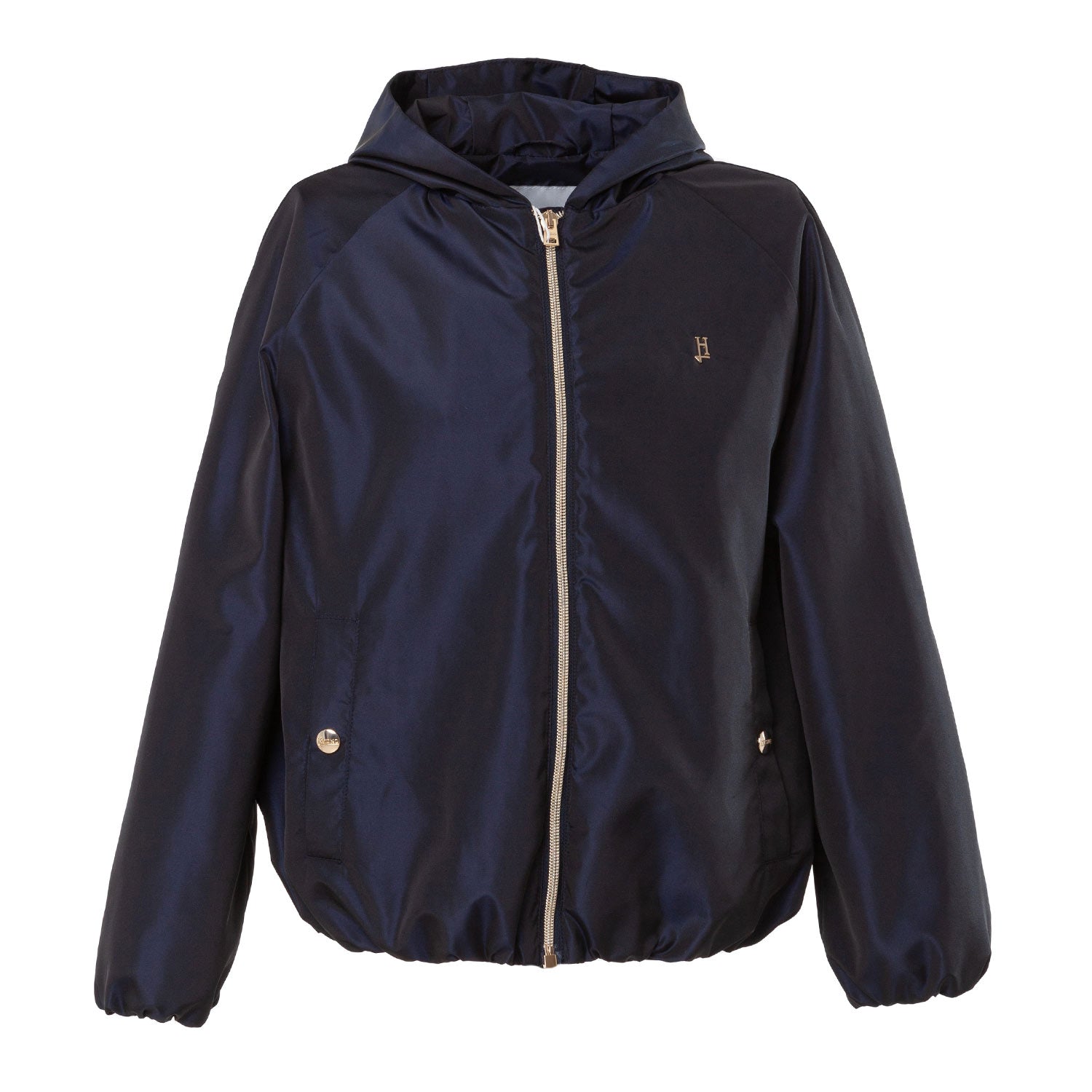 BOMBER TAFFETA BLU NOTTE BAMBINA E RAGAZZA - annameglio.com abbigliamento moda