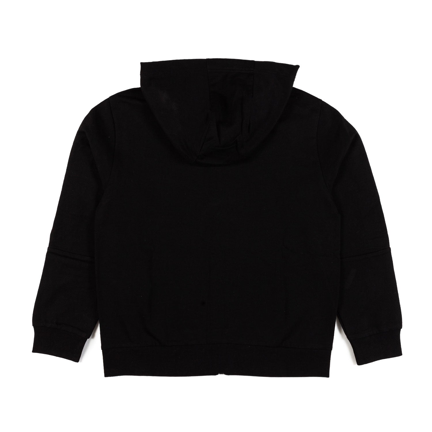 FELPA HOODIE NERA CON LOGO TAPE EA7 NERO E BIANCO - annameglio.com abbigliamento moda