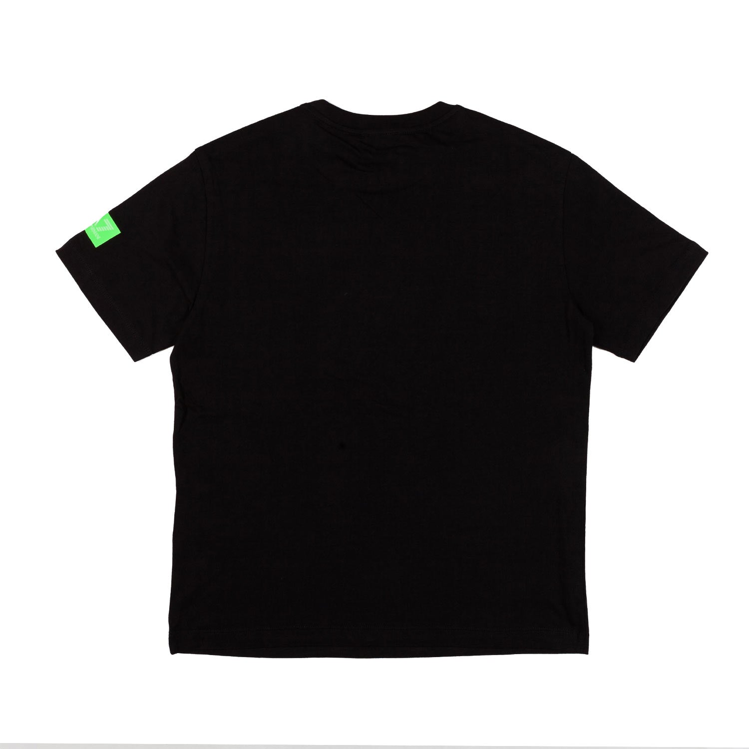 T-SHIRT NERA CON LOGHI EA7 VERDE FLUO - annameglio.com abbigliamento moda