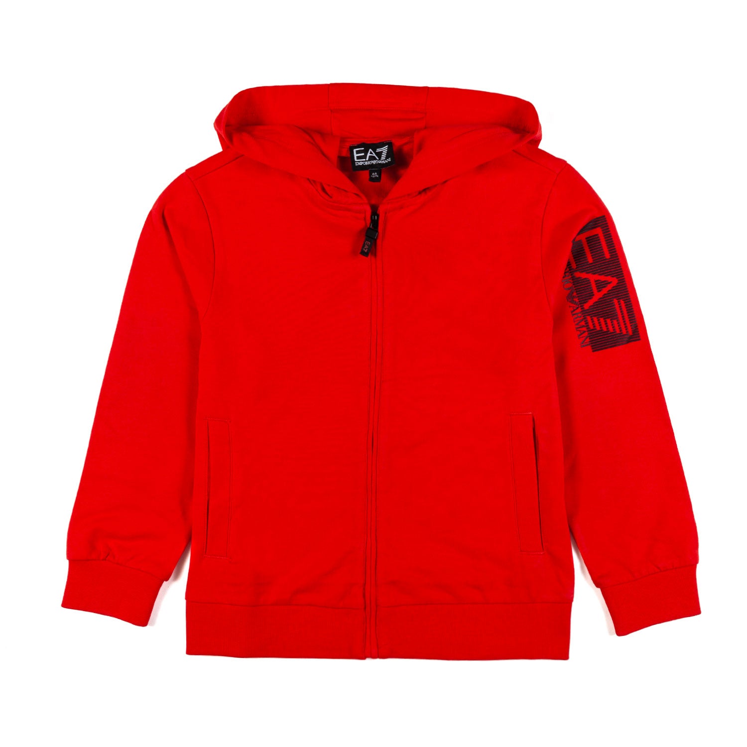 TUTA DUE PEZZI ROSSA E NERA CON LOGO EA7 - annameglio.com abbigliamento moda