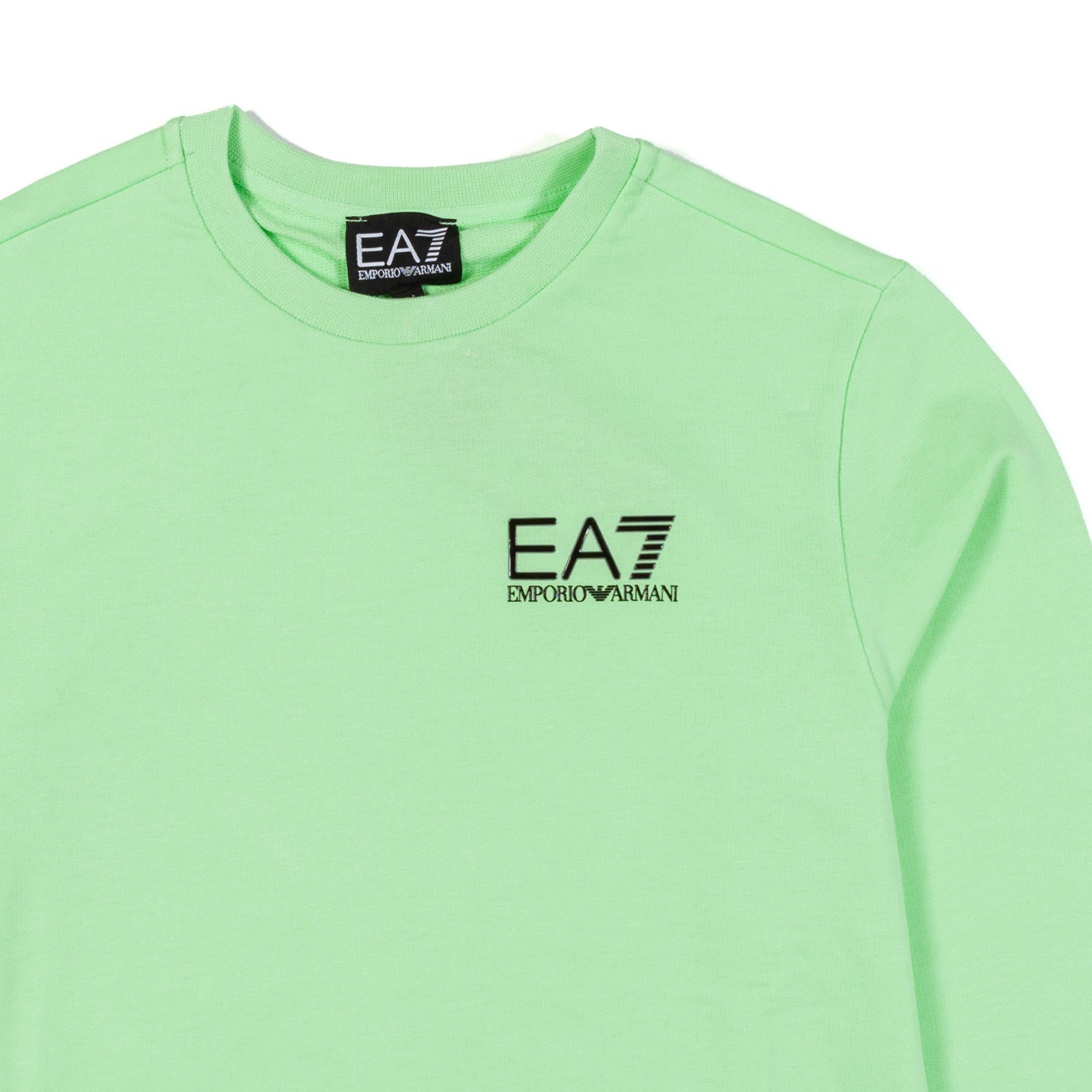 FELPA VERDE PARADISE CON LOGO EA7 NERO - annameglio.com abbigliamento moda
