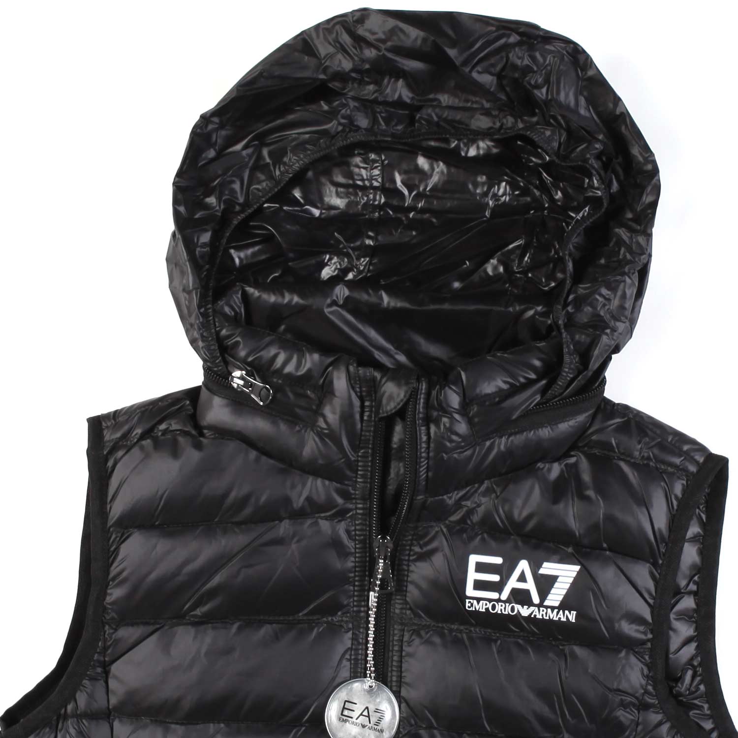 GILET CORE IDENTITY BOY NERO CON LOGO EA7 BIANCO - annameglio.com abbigliamento moda