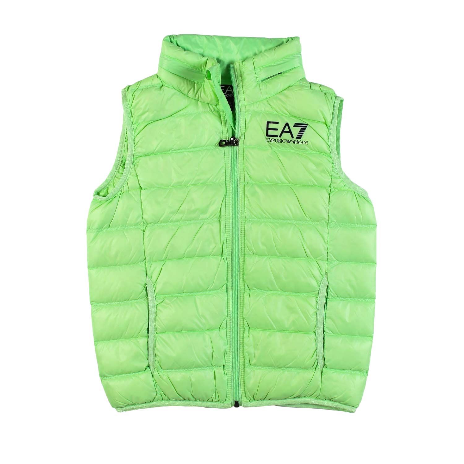 GILET CORE IDENTITY BOY VERDE CON LOGO EA7 NERO - annameglio.com abbigliamento moda