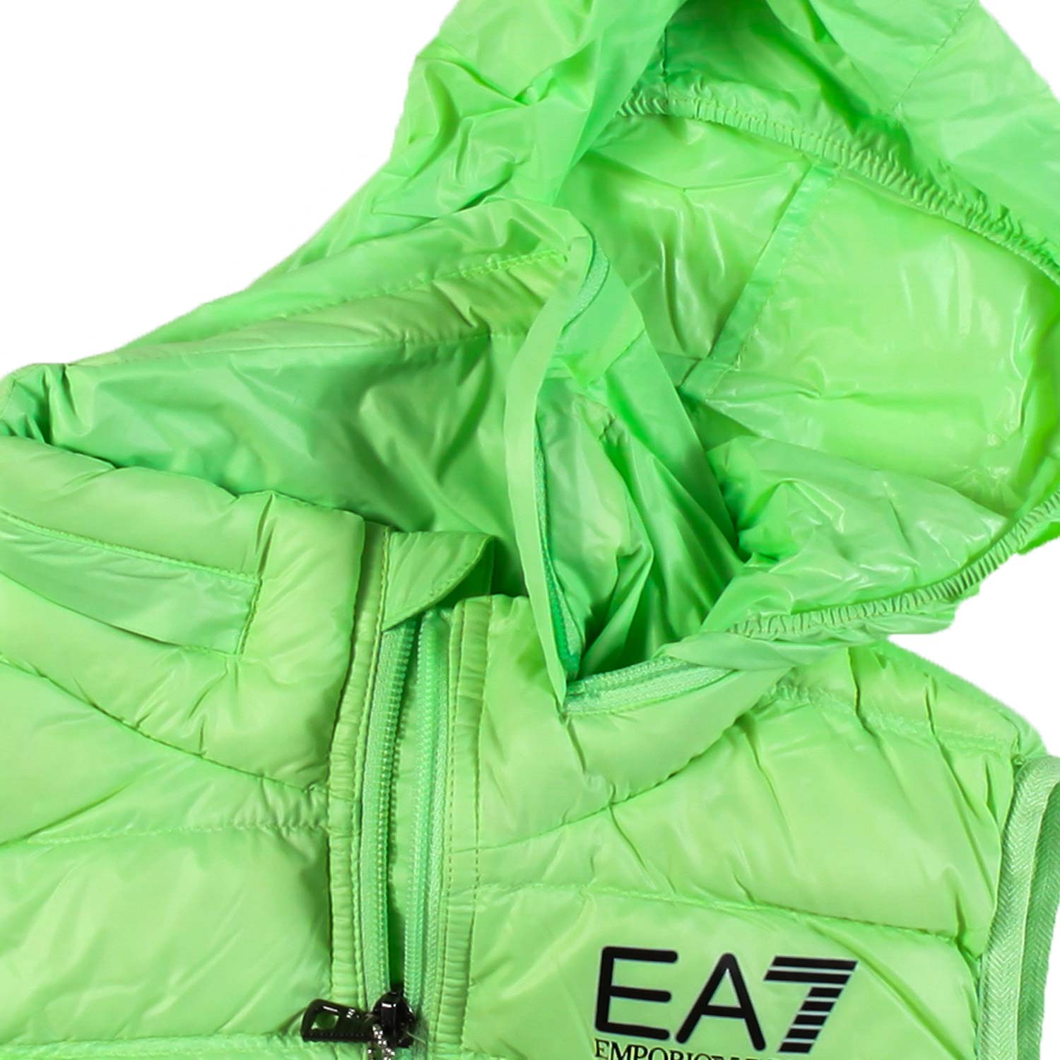 GILET CORE IDENTITY BOY VERDE CON LOGO EA7 NERO - annameglio.com abbigliamento moda
