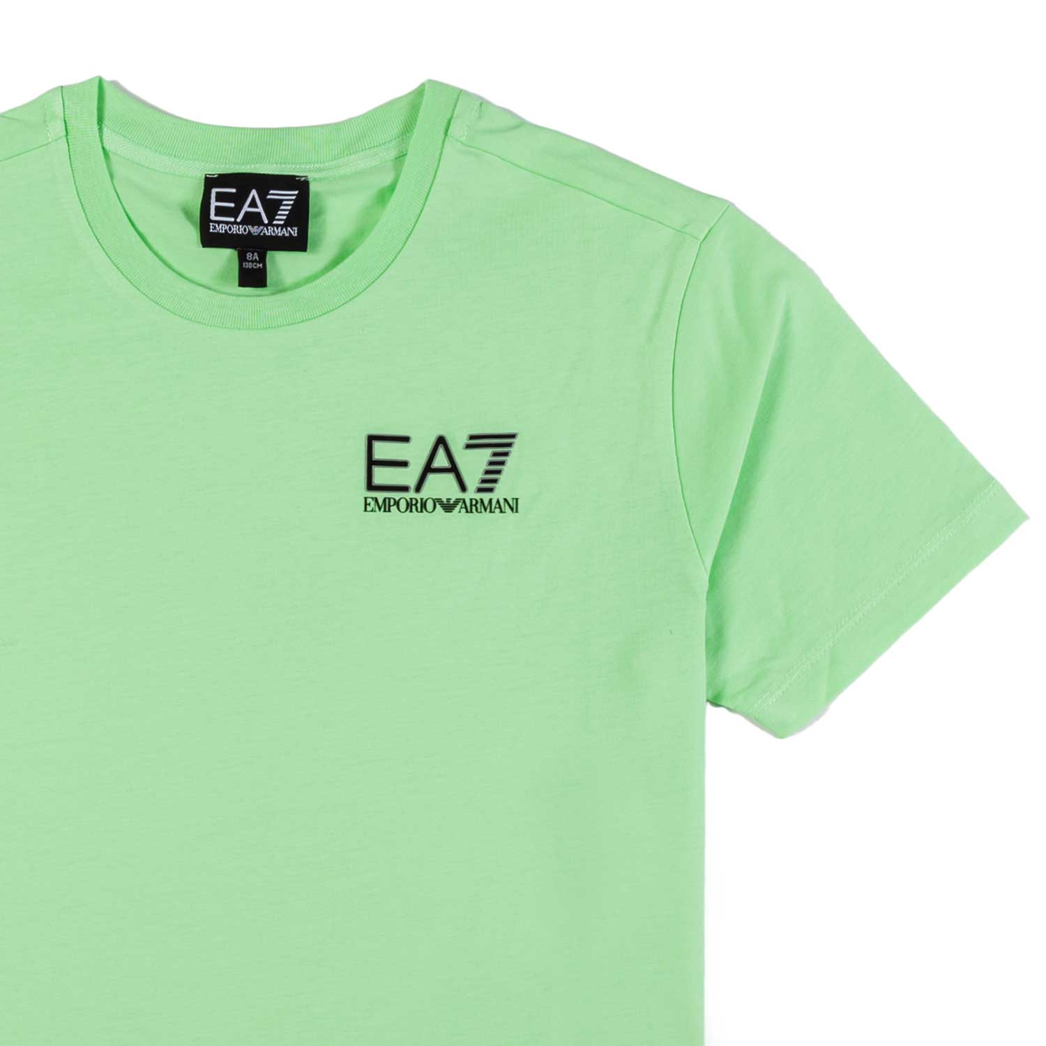 T-SHIRT VERDE PARADISE CON LOGO EA7 NERO - annameglio.com abbigliamento moda