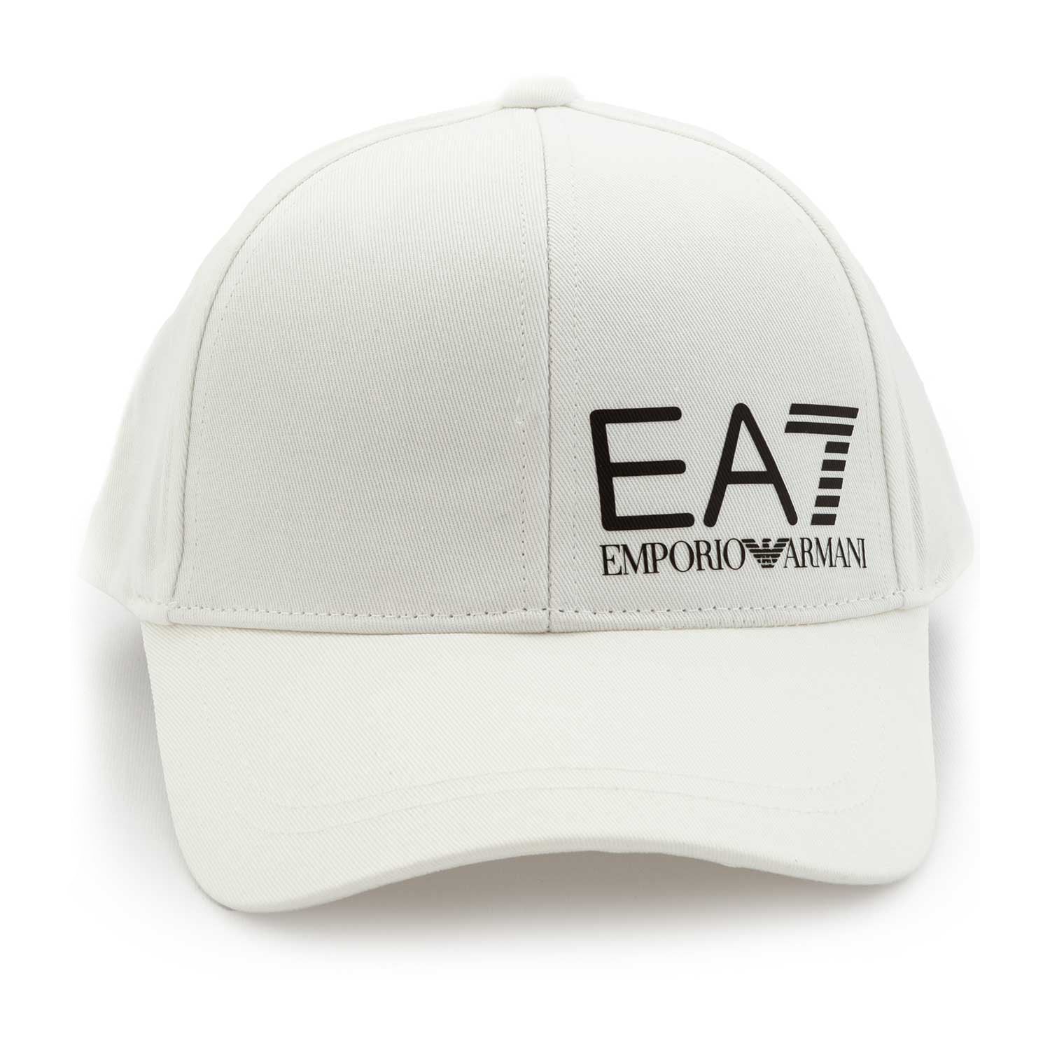 CAPPELLO BASEBALL BIANCO CON LOGO EA7 NERO - annameglio.com abbigliamento moda