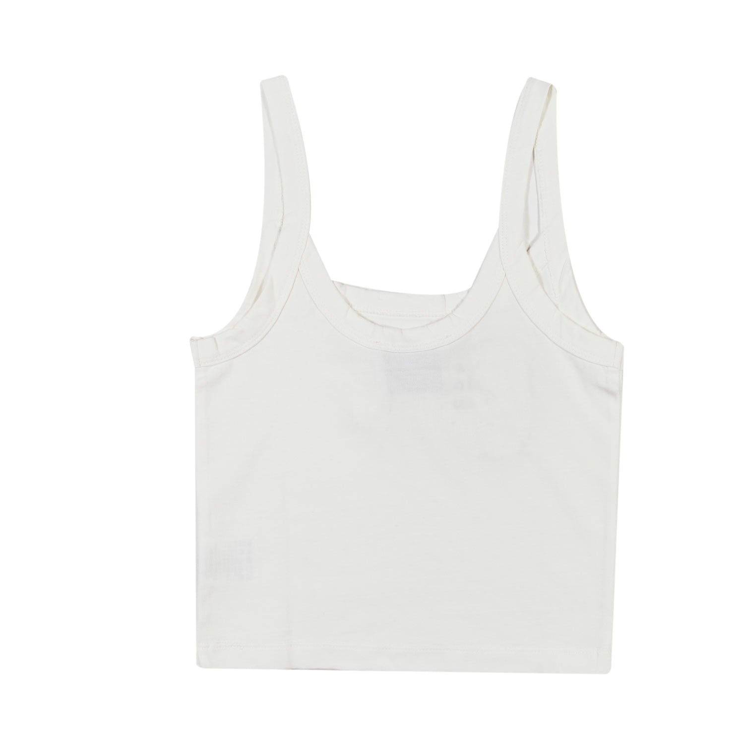 CANOTTA CROPPED BIANCA BAMBINA E RAGAZZA - annameglio.com abbigliamento moda