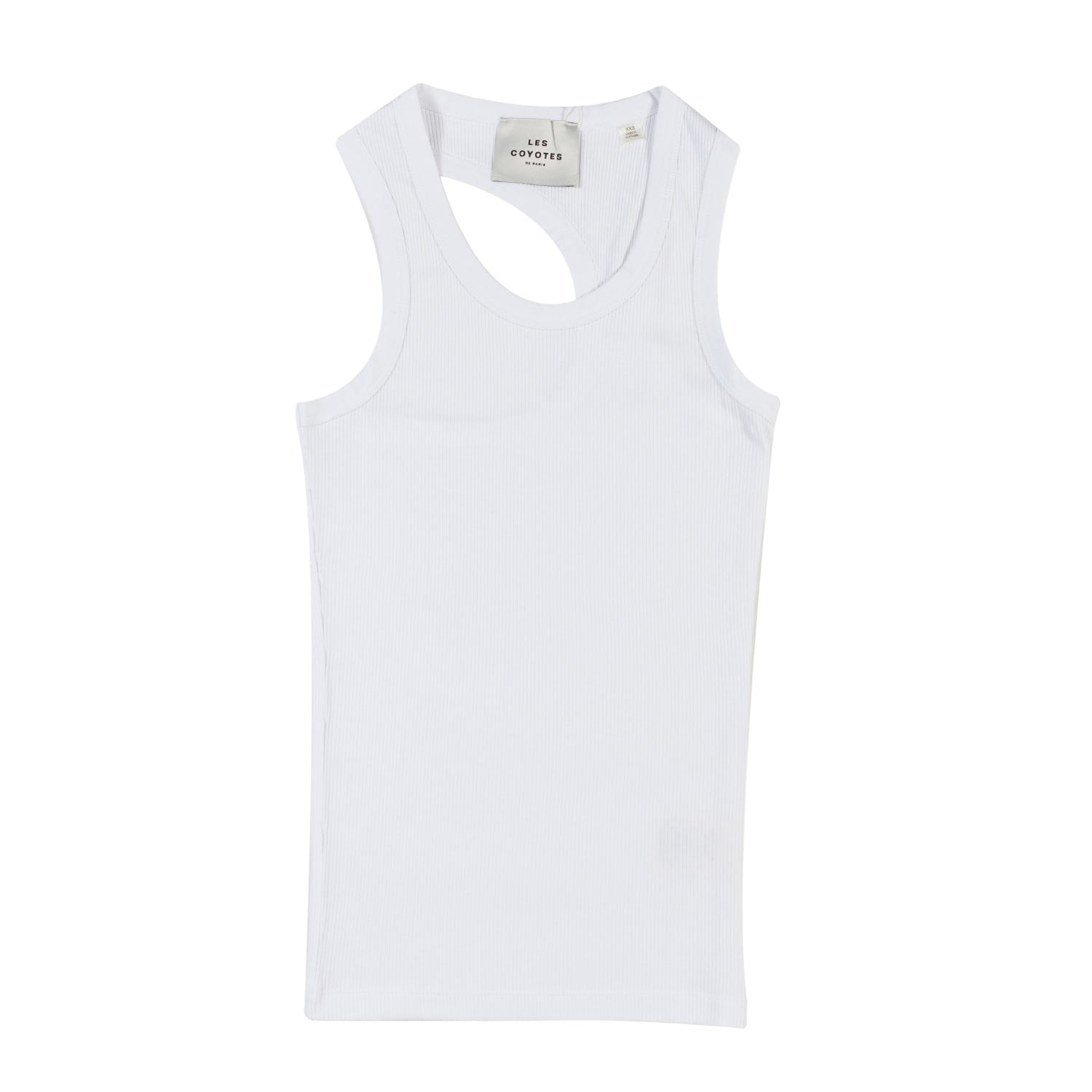 CANOTTA ASIMMETRICA BIANCA BAMBINA E RAGAZZA - annameglio.com abbigliamento moda