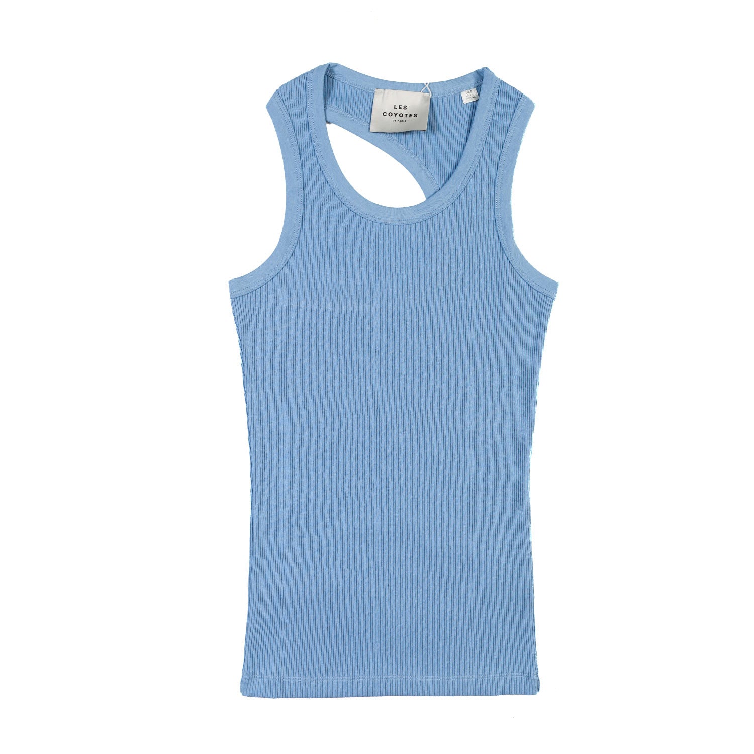 CANOTTA ASIMMETRICA CELESTE BAMBINA E RAGAZZA - annameglio.com abbigliamento moda