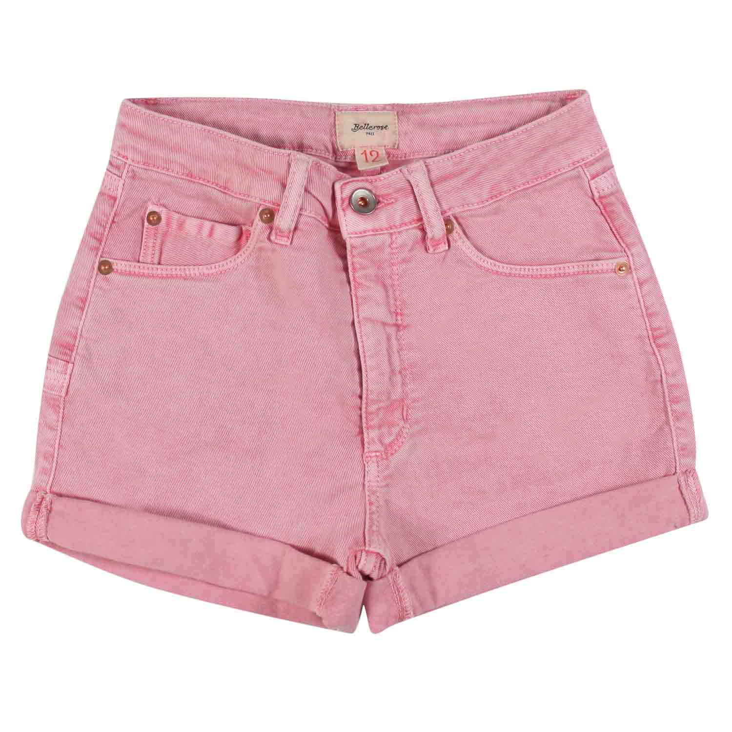 SHORTS DENIM PETITE ROSA BAMBINA E RAGAZZA - annameglio.com abbigliamento moda