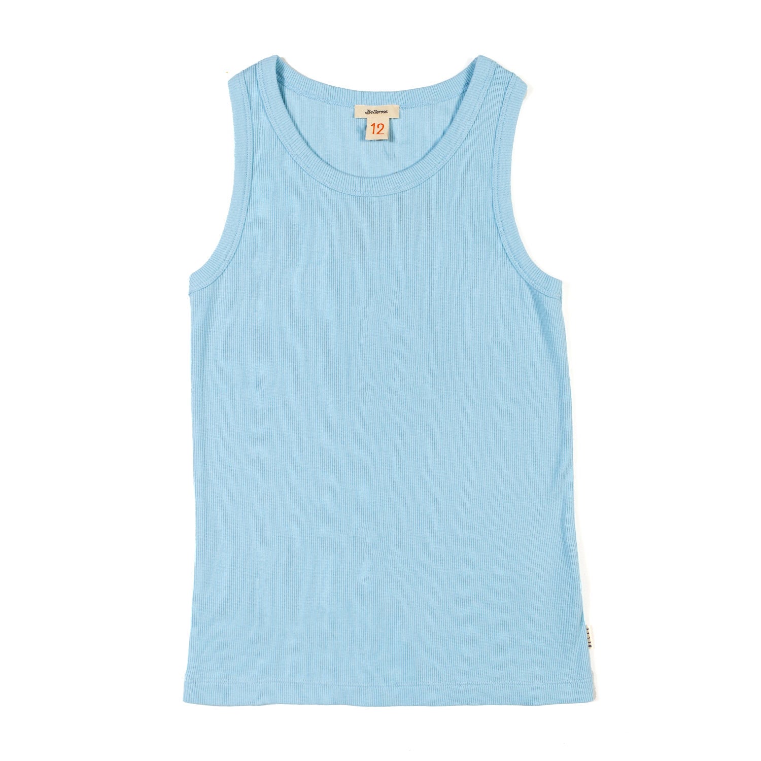 Top celeste a costine bambina e teenager - annameglio.com abbigliamento moda